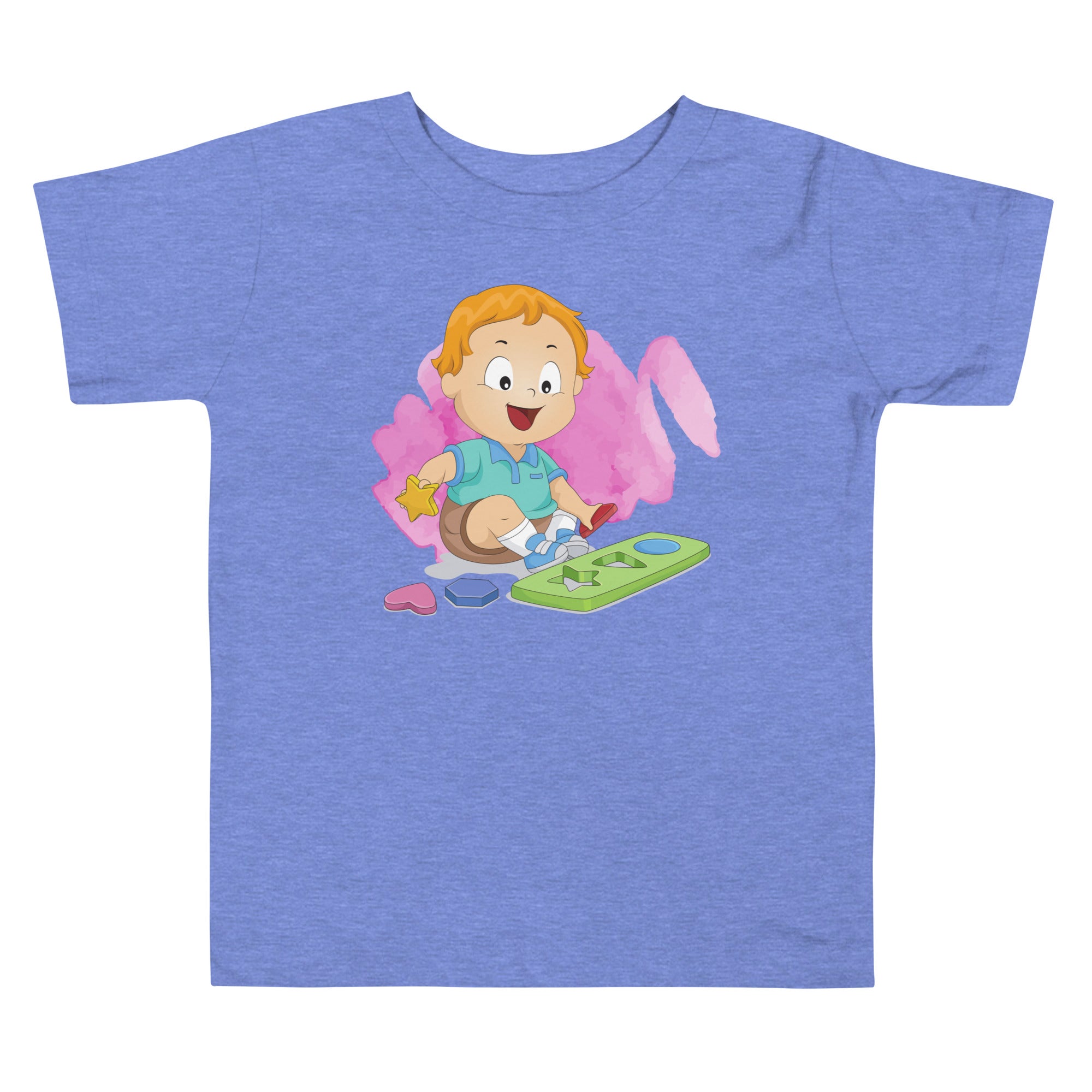 Toddler Short Sleeve Tee - Shapes (Colors)