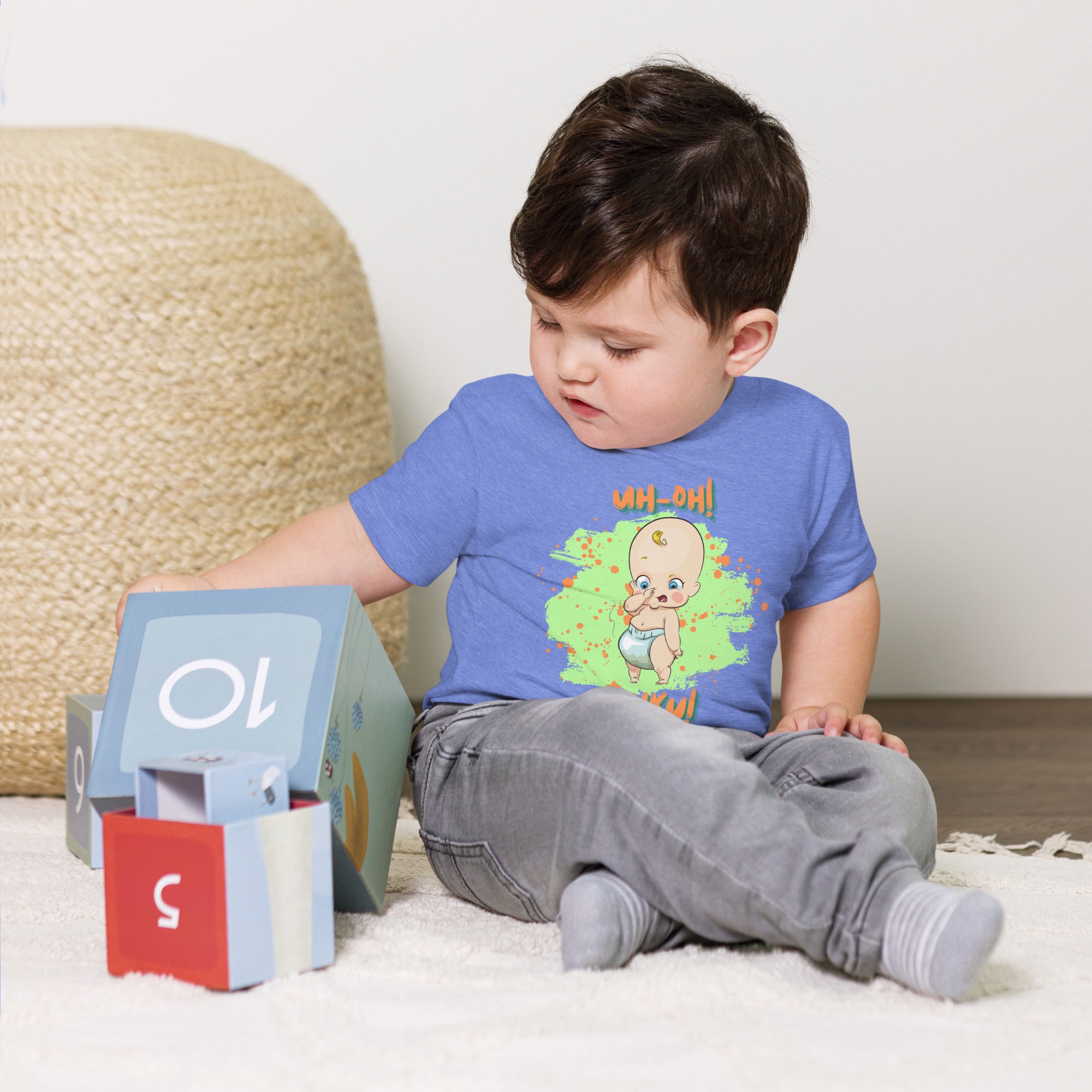 Camiseta de manga corta para niños pequeños - Stinky (Colores)