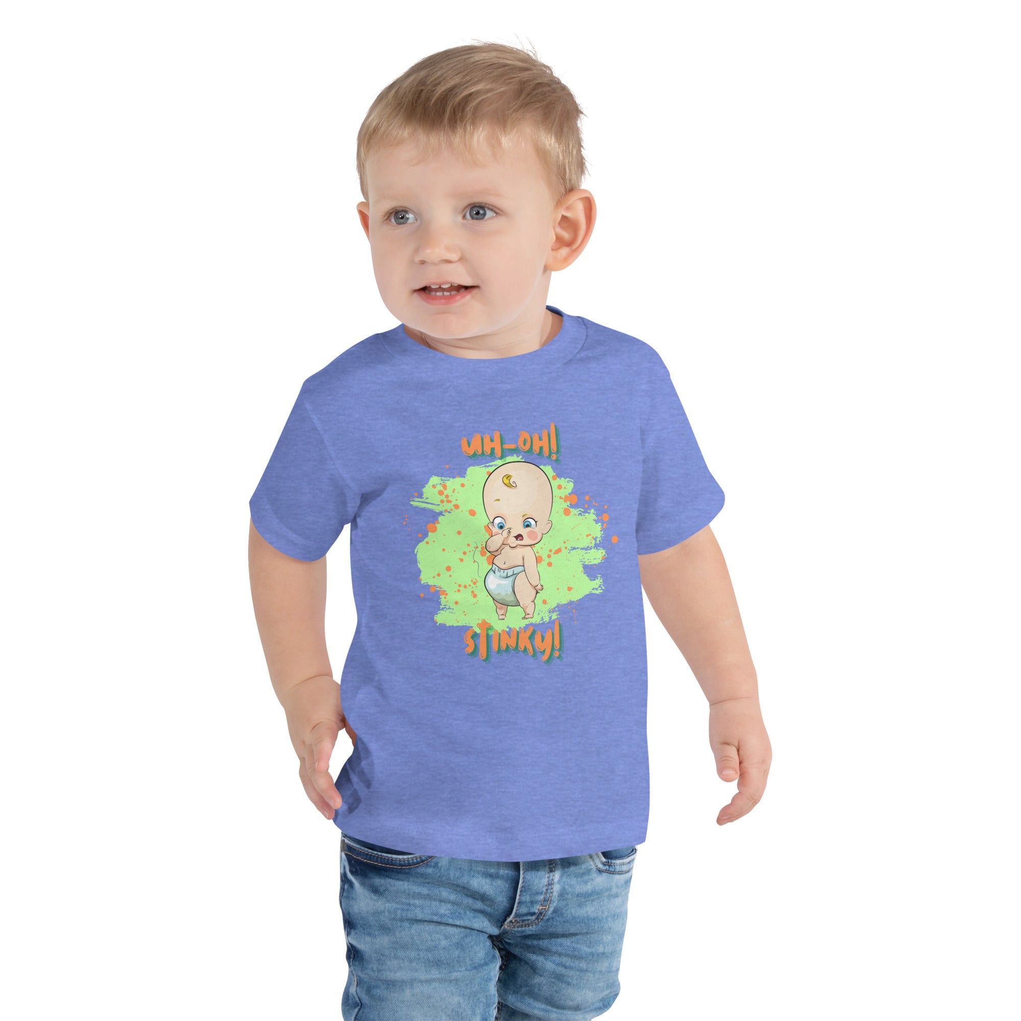 Camiseta de manga corta para niños pequeños - Stinky (Colores)