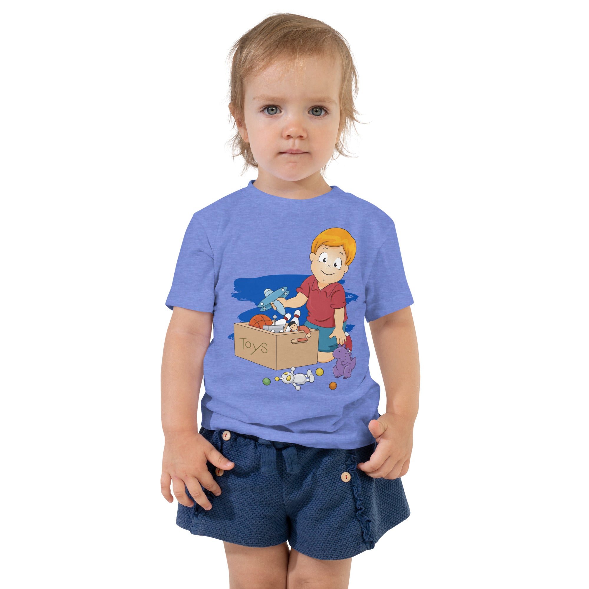 Camiseta de manga corta para niños pequeños - Toybox (Colores)