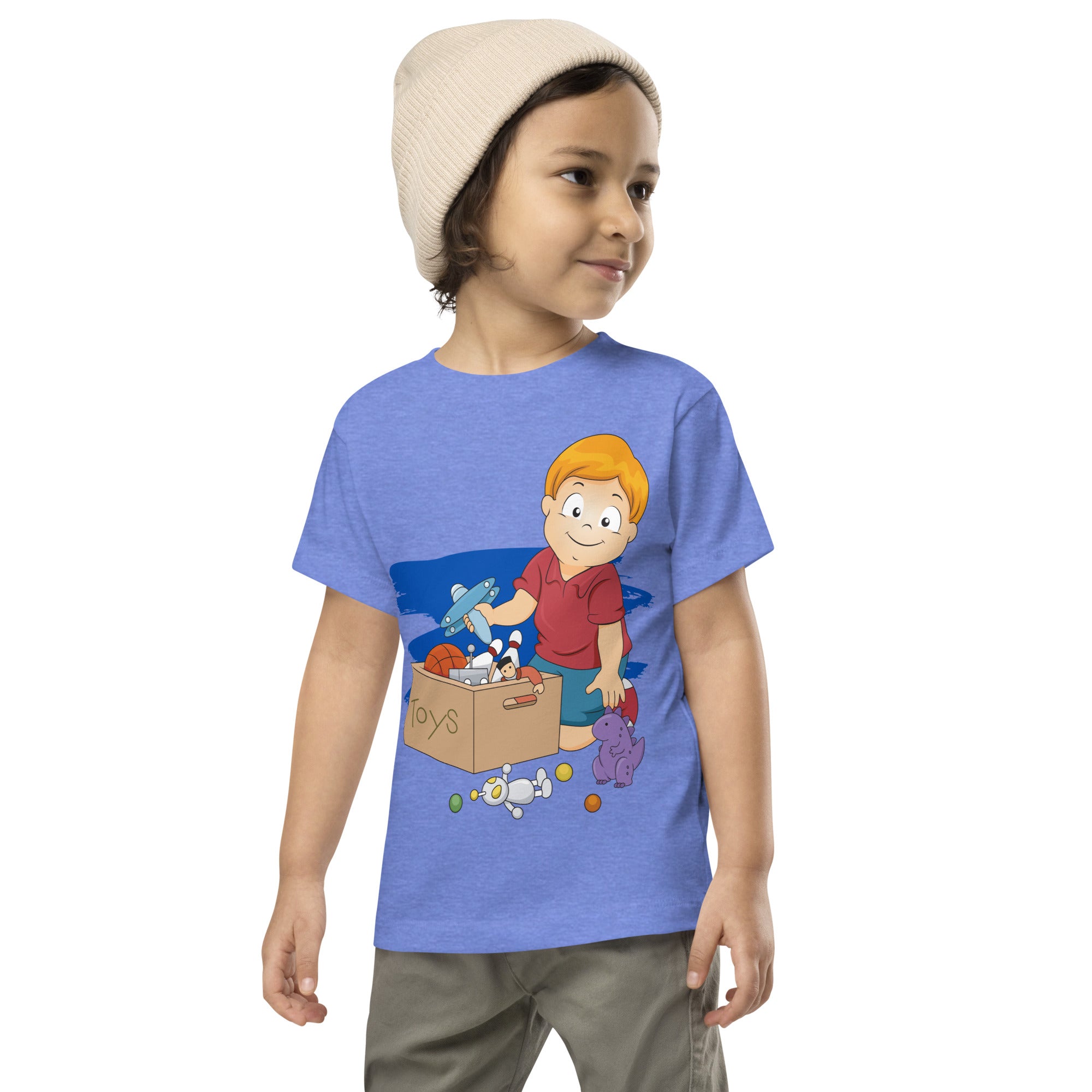 Camiseta de manga corta para niños pequeños - Toybox (Colores)