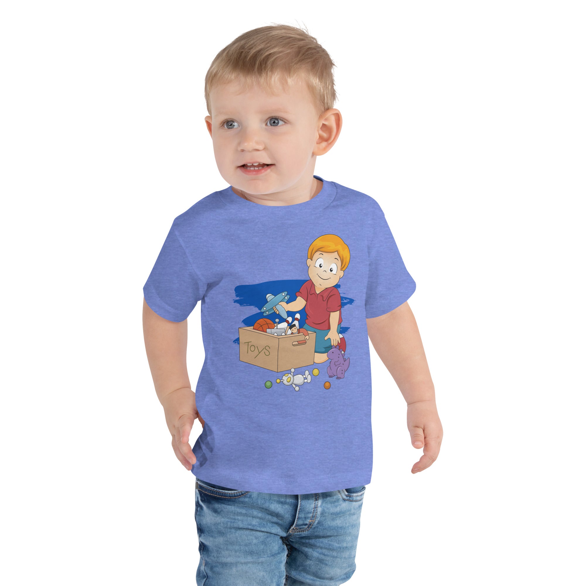 Camiseta de manga corta para niños pequeños - Toybox (Colores)