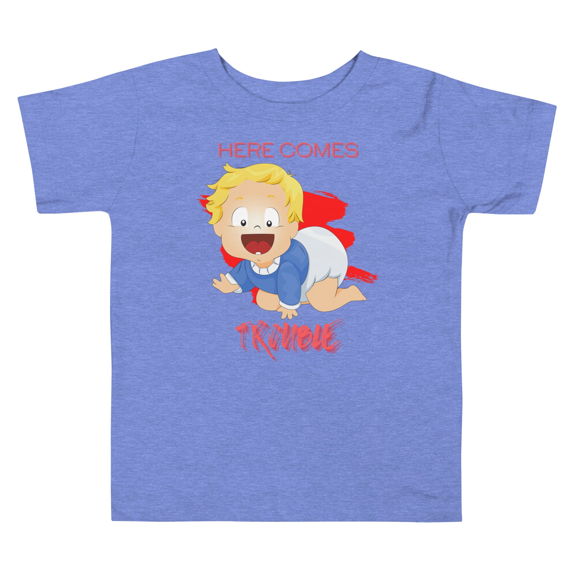 Toddler Short Sleeve Tee - Trouble (Colors)