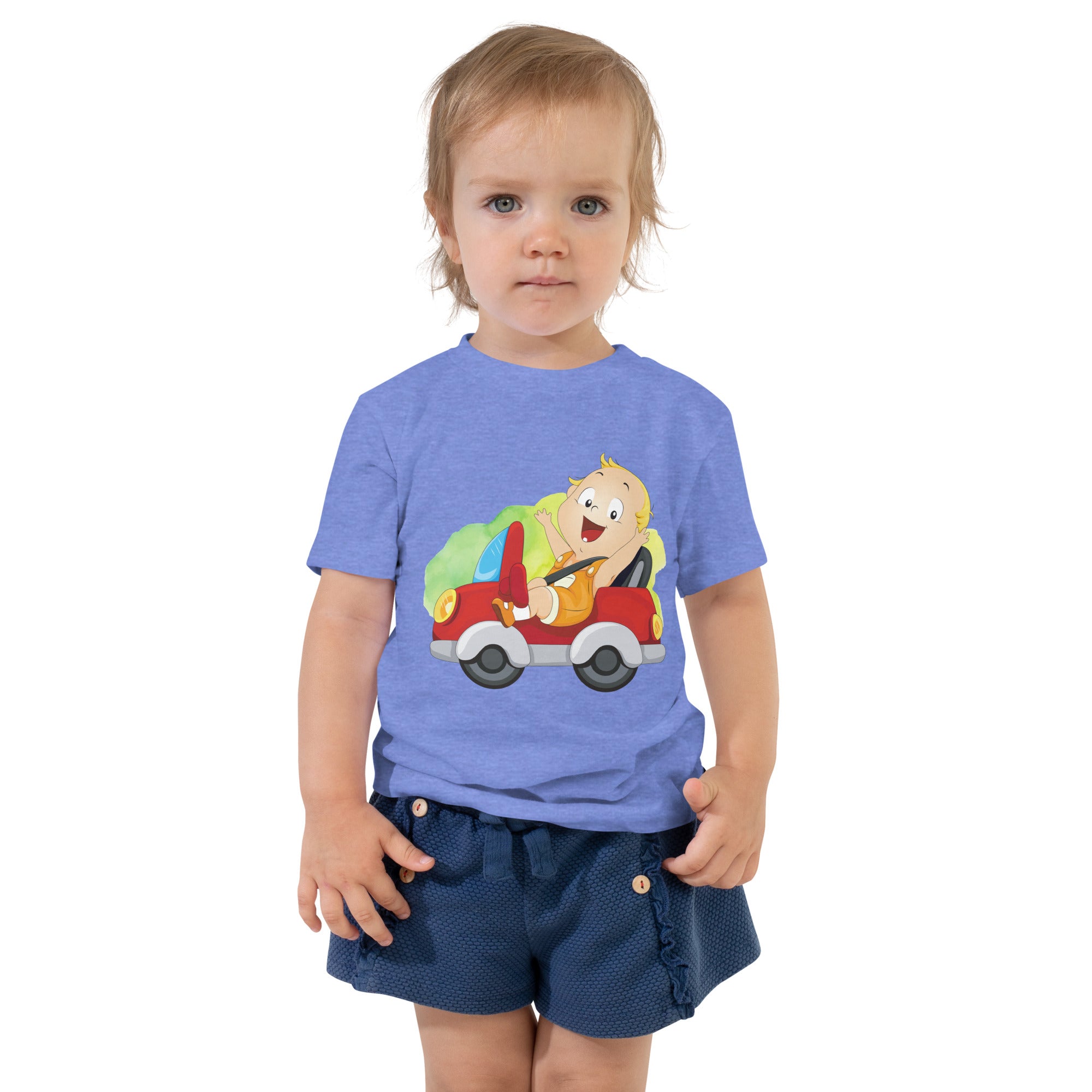 Toddler Short Sleeve Tee - Vroom! (Colors)
