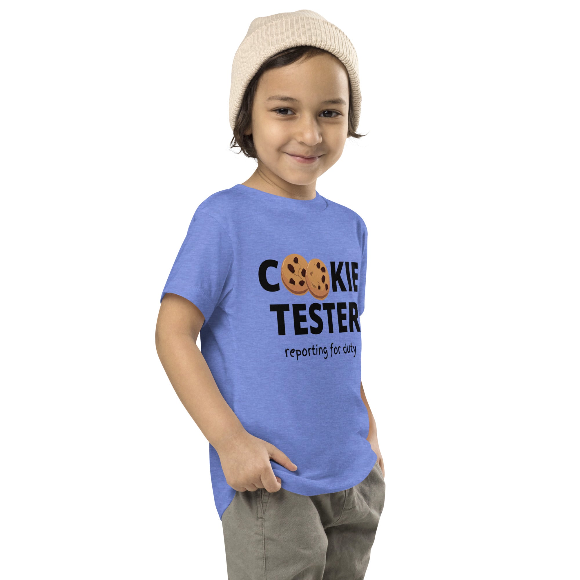 Camiseta de manga corta para niños pequeños - Probador de galletas (colores)