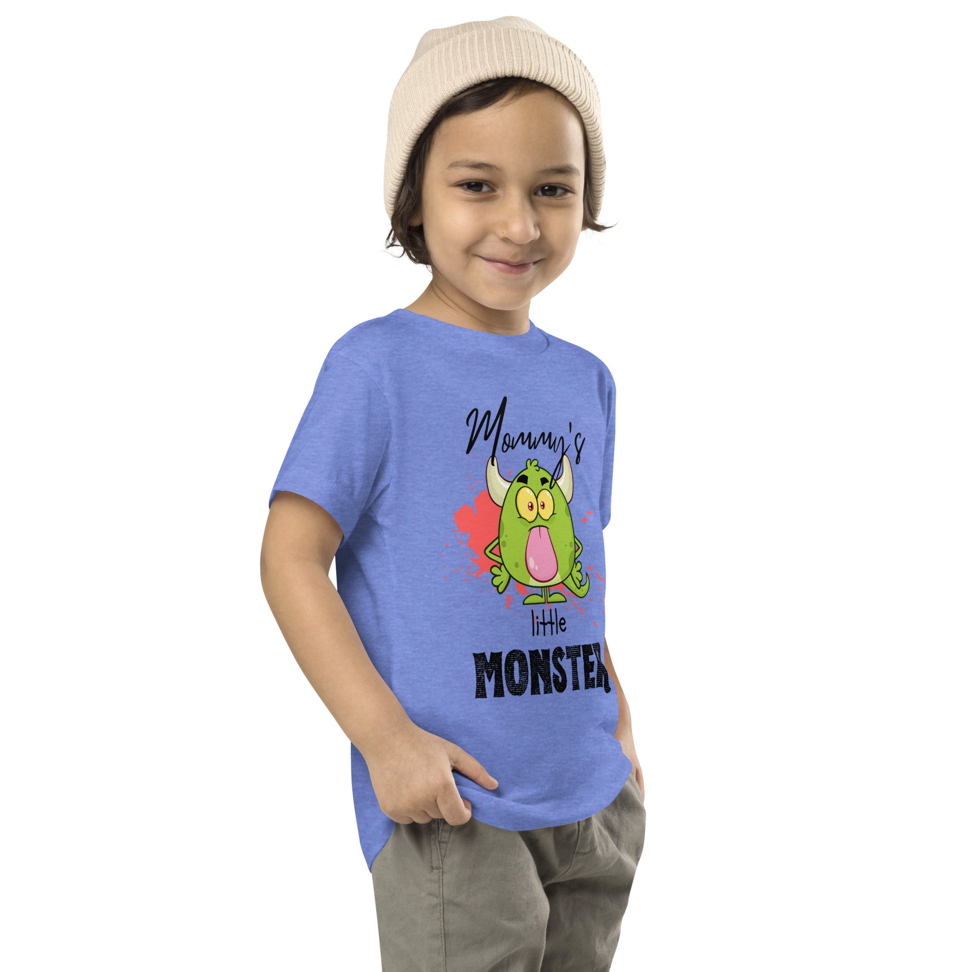 Camiseta de manga corta para niños pequeños - Little Monster (Colores)