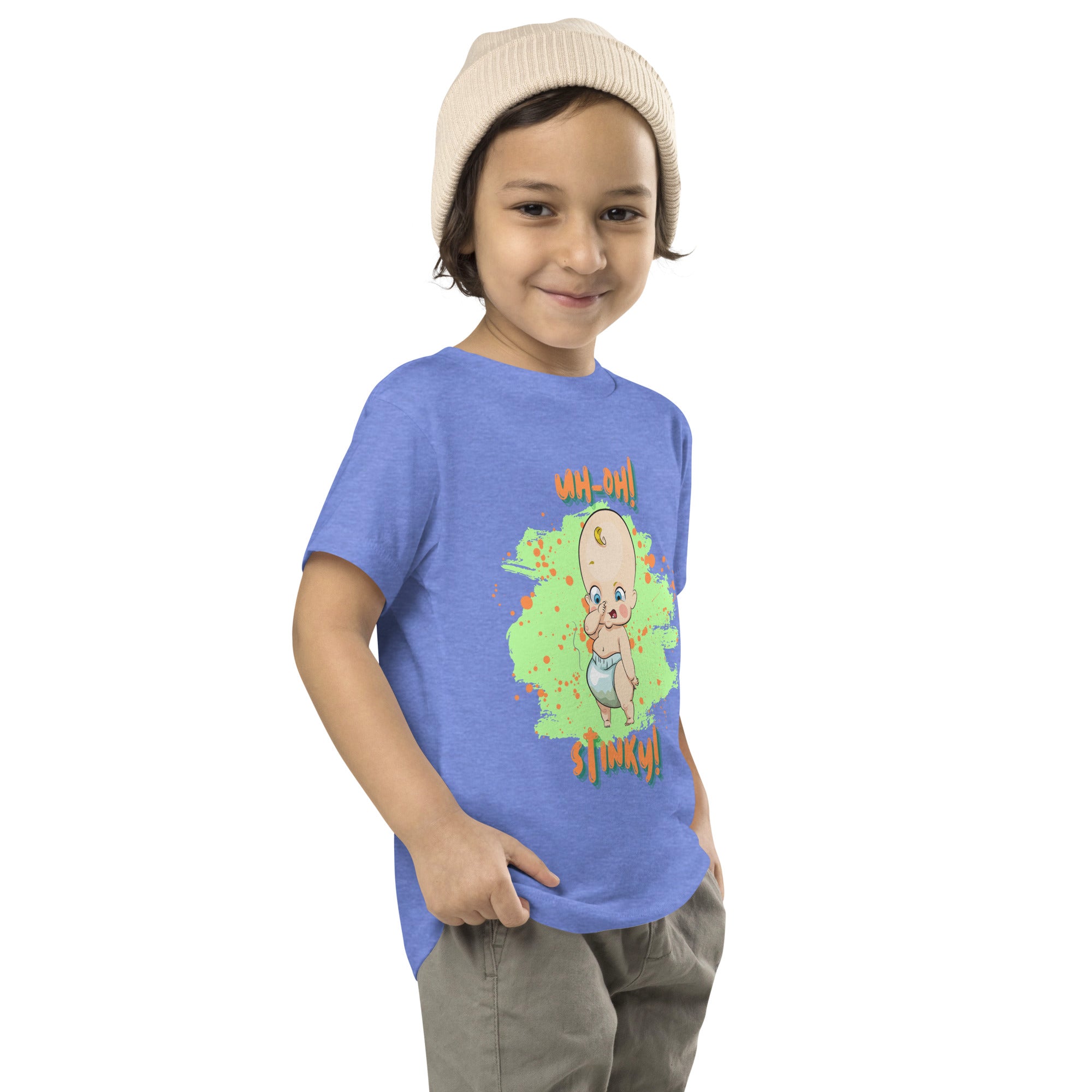 Camiseta de manga corta para niños pequeños - Stinky (Colores)