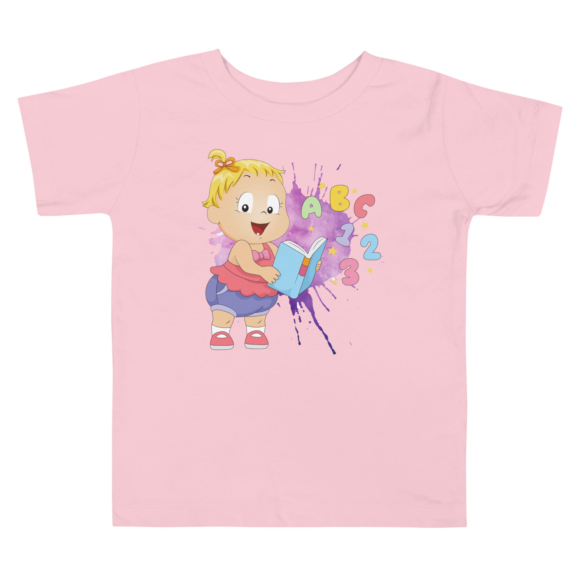 Toddler Short Sleeve Tee - ABC123 (Colors)