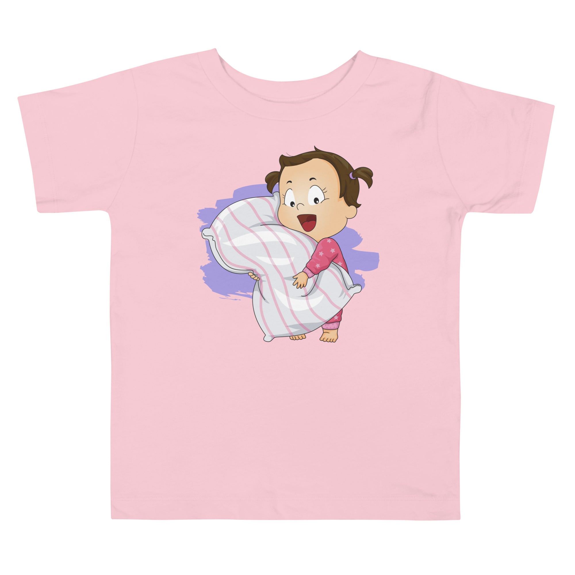 Camiseta de manga corta para niños pequeños - Hora de dormir (colores)