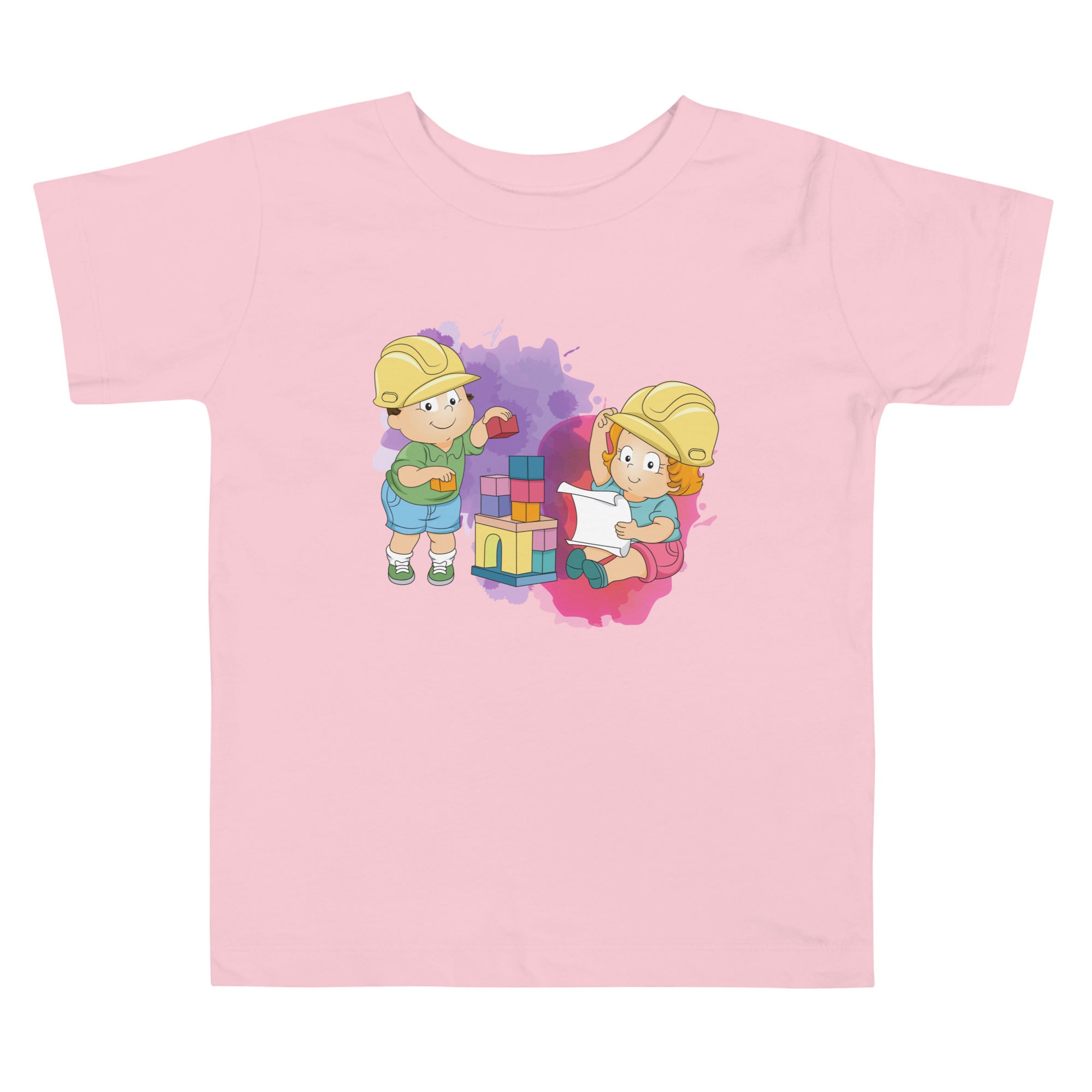 Camiseta de manga corta para niños pequeños - Bloques (colores)