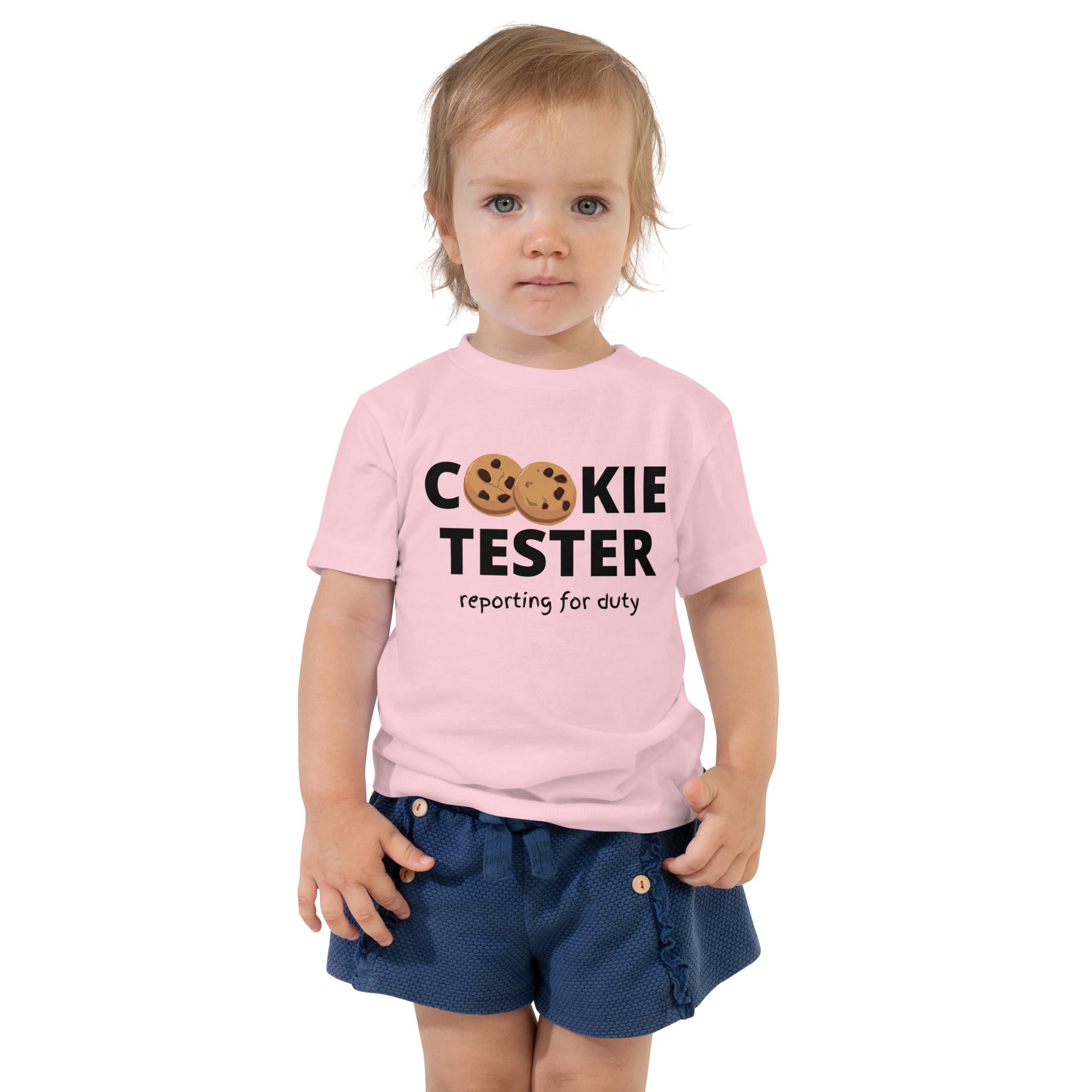 Toddler Short Sleeve Tee - Cookie Tester (Colors)