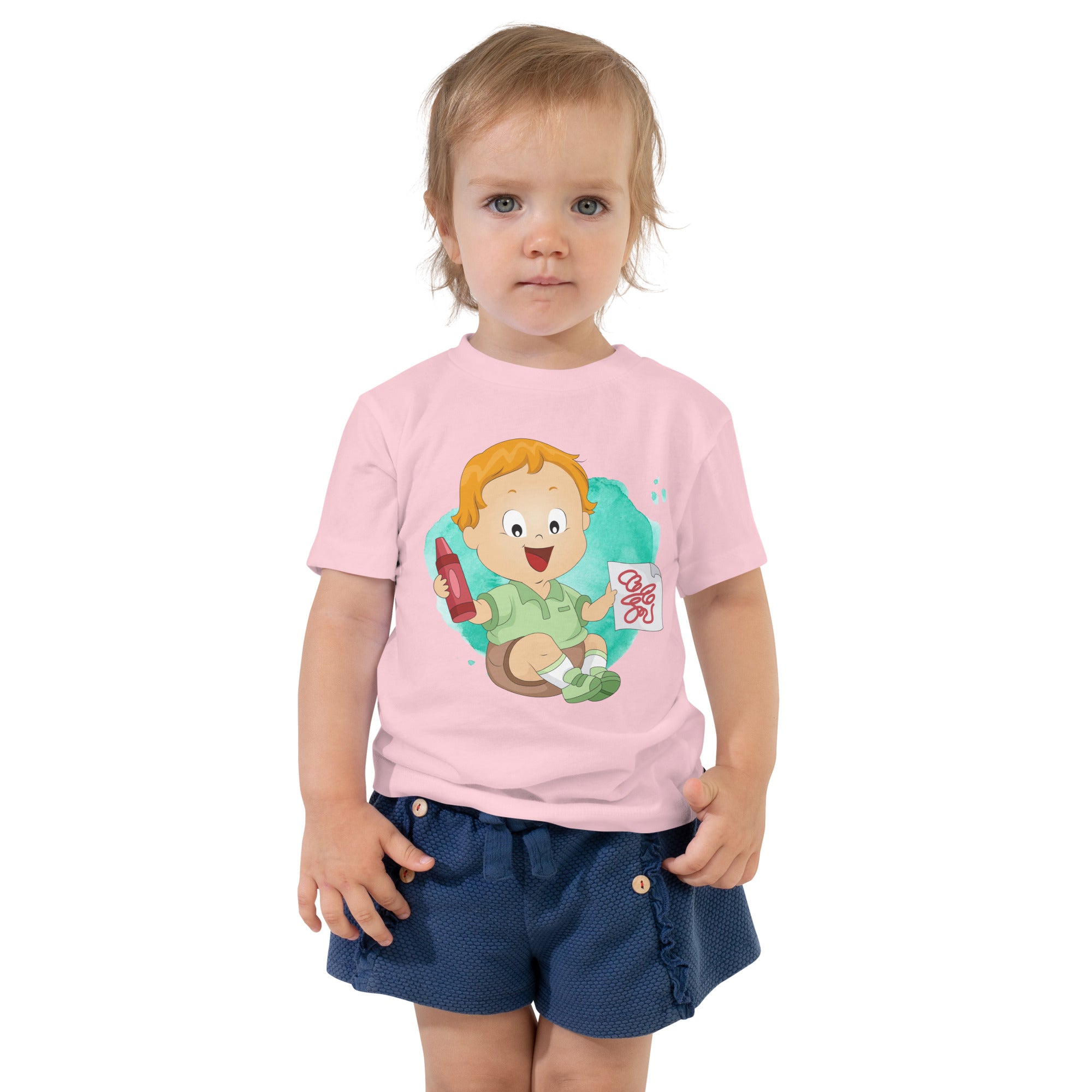 Toddler Short Sleeve Tee - Crayon (Colors)