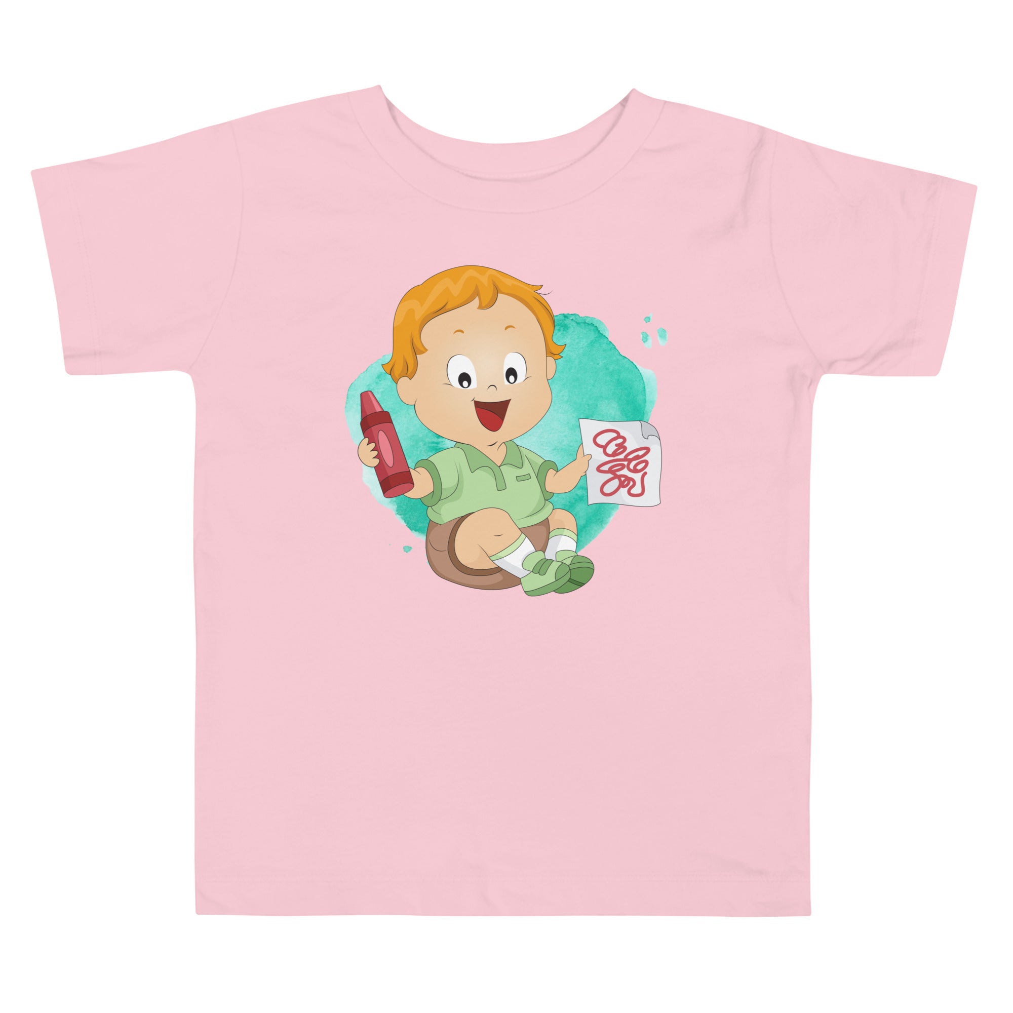 Camiseta de manga corta para niños pequeños - Crayon (Colores)