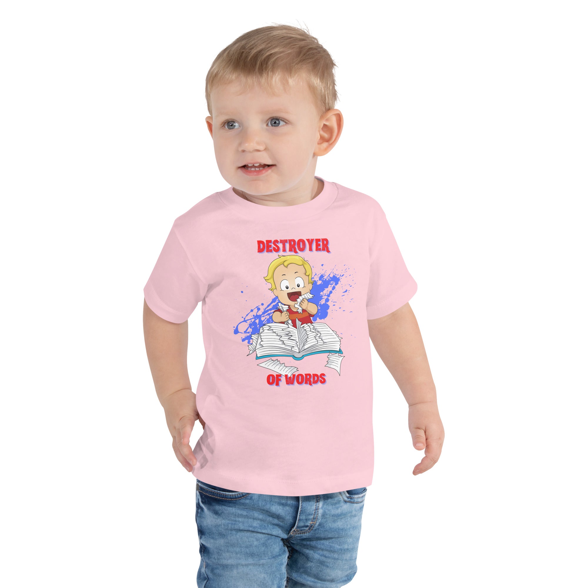 Toddler Short Sleeve Tee - Destroyer of Words (Colors)