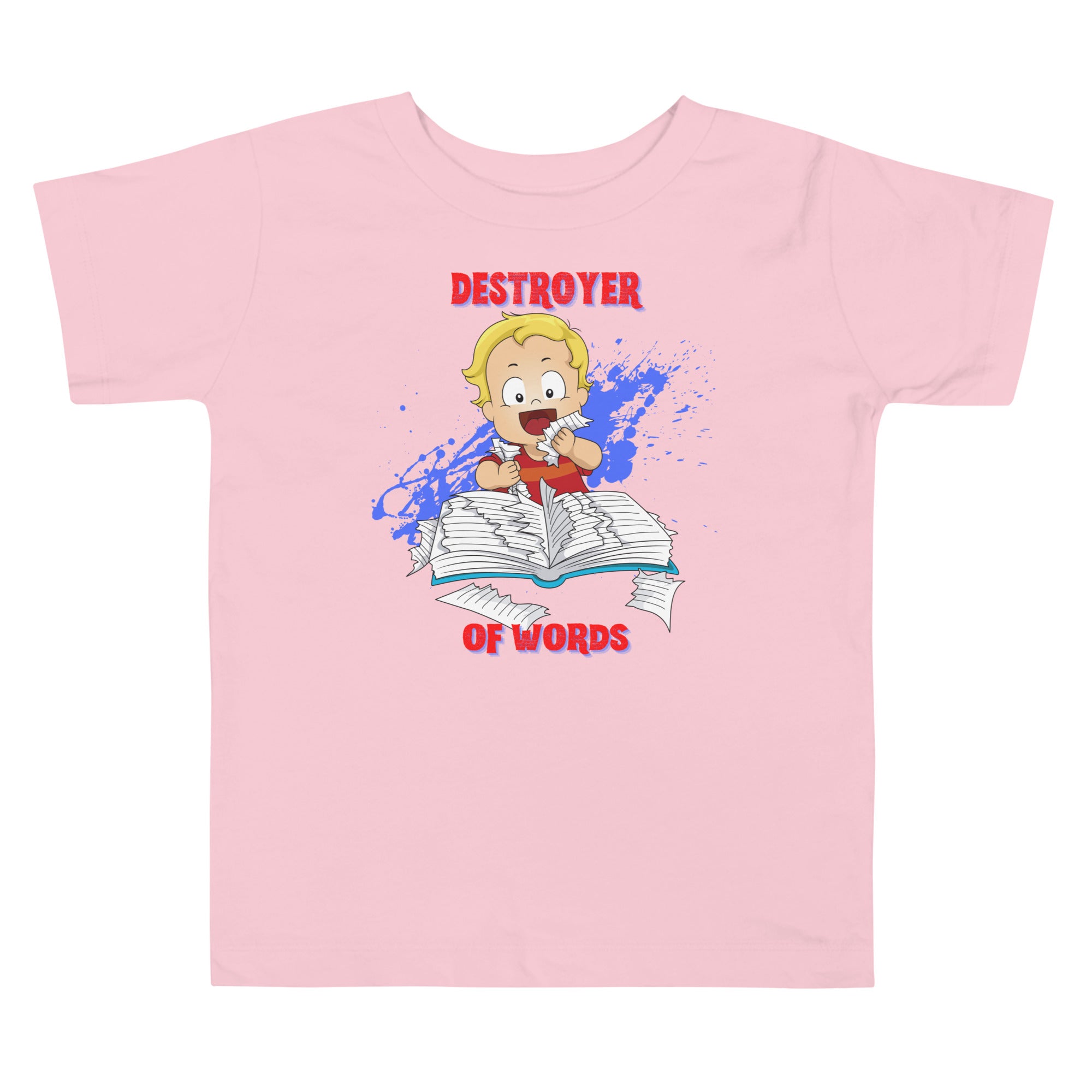 Toddler Short Sleeve Tee - Destroyer of Words (Colors)