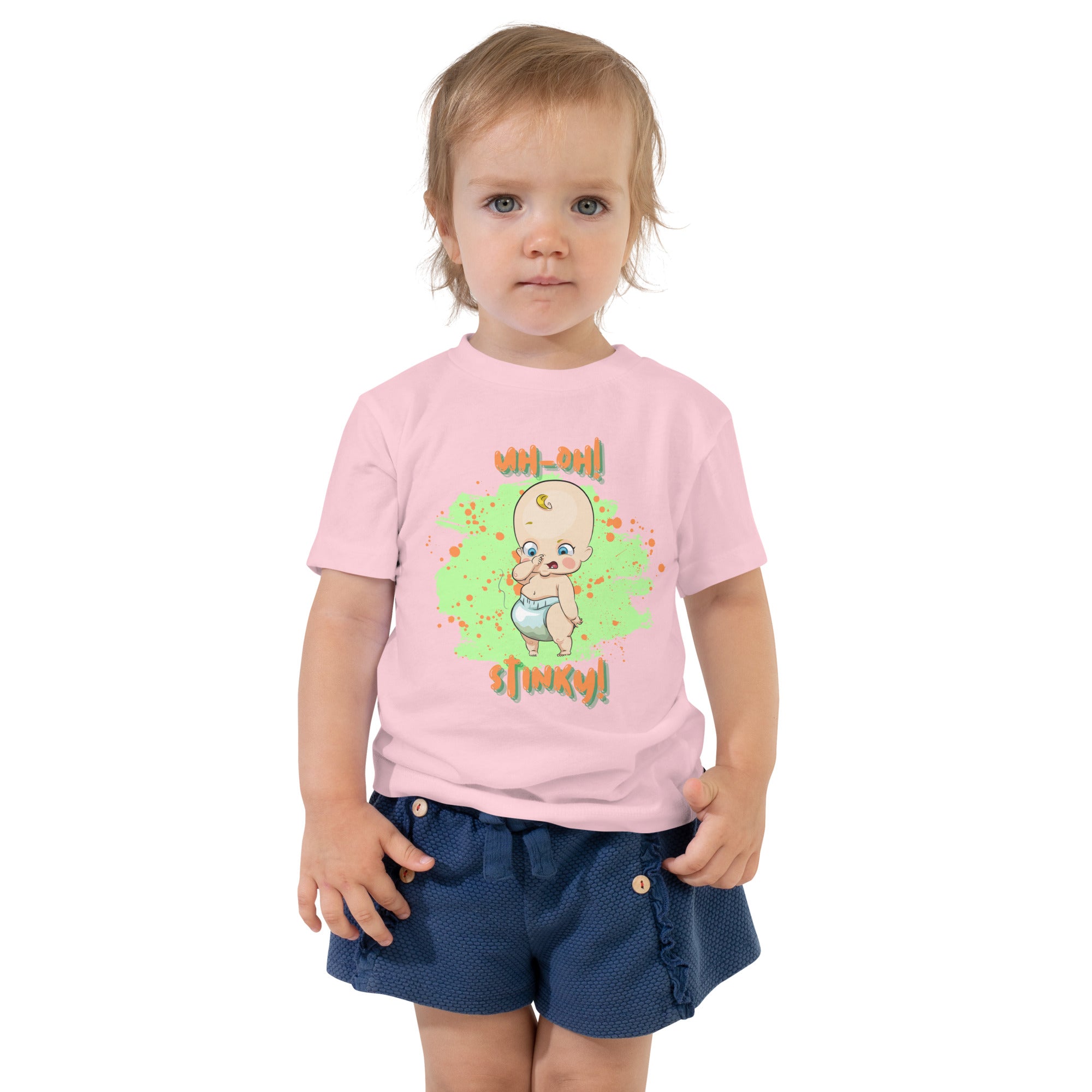 Camiseta de manga corta para niños pequeños - Stinky (Colores)