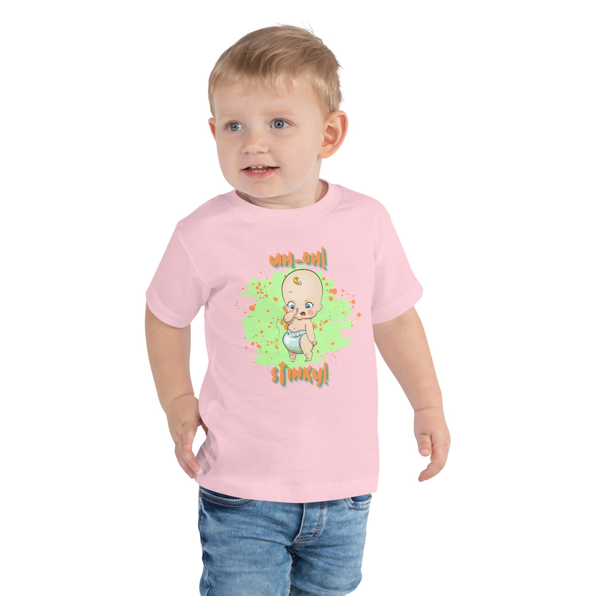 Camiseta de manga corta para niños pequeños - Stinky (Colores)