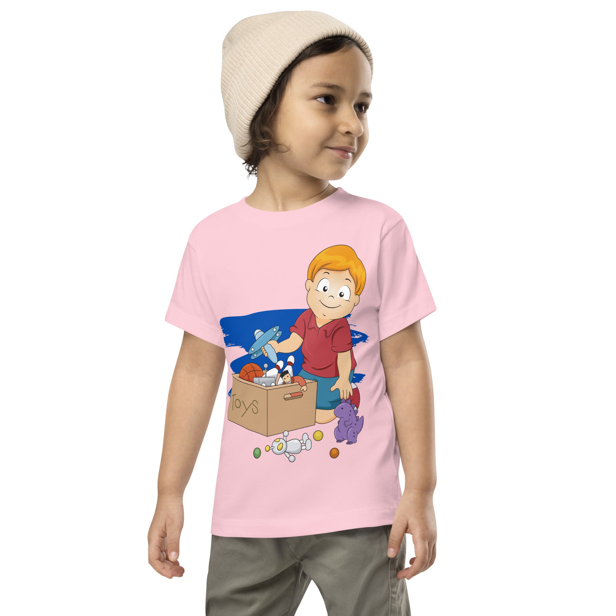 Camiseta de manga corta para niños pequeños - Toybox (Colores)