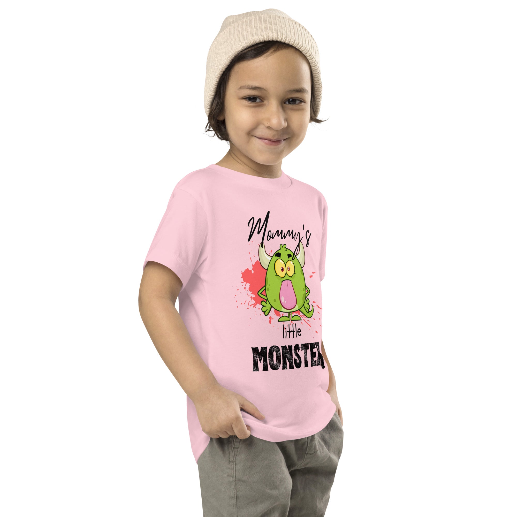 Camiseta de manga corta para niños pequeños - Little Monster (Colores)