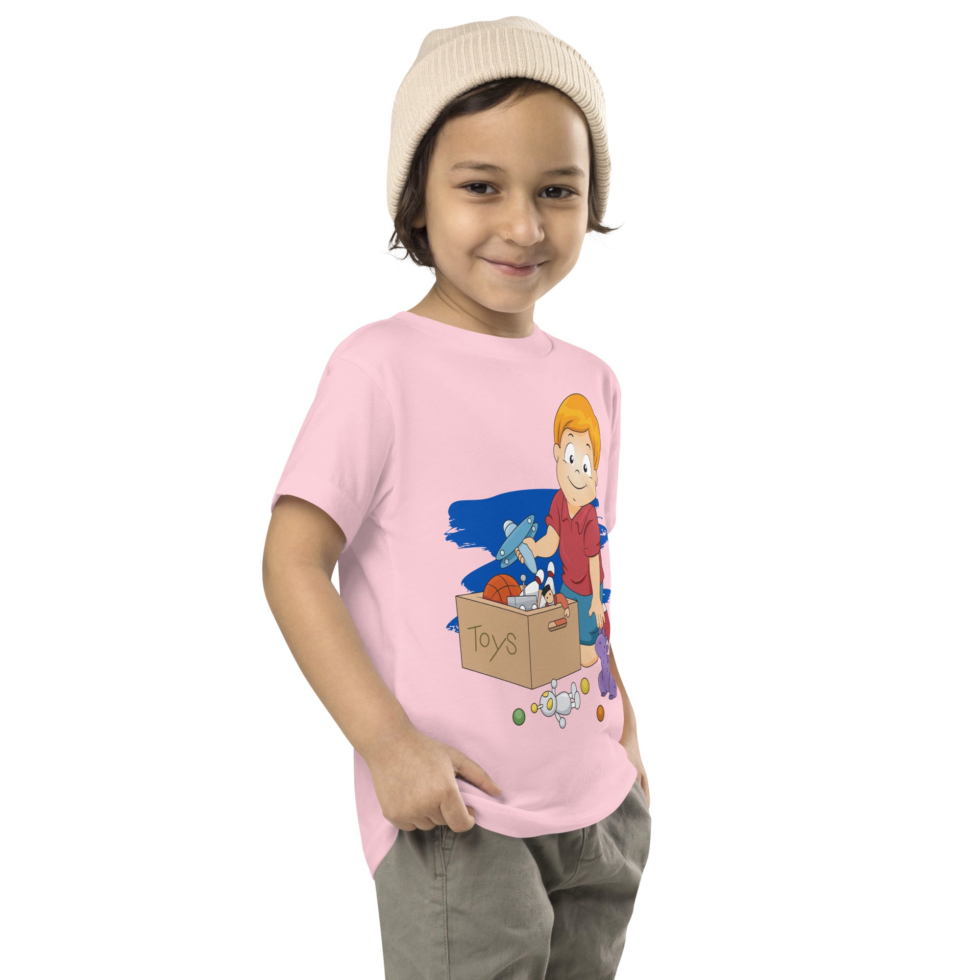 Camiseta de manga corta para niños pequeños - Toybox (Colores)