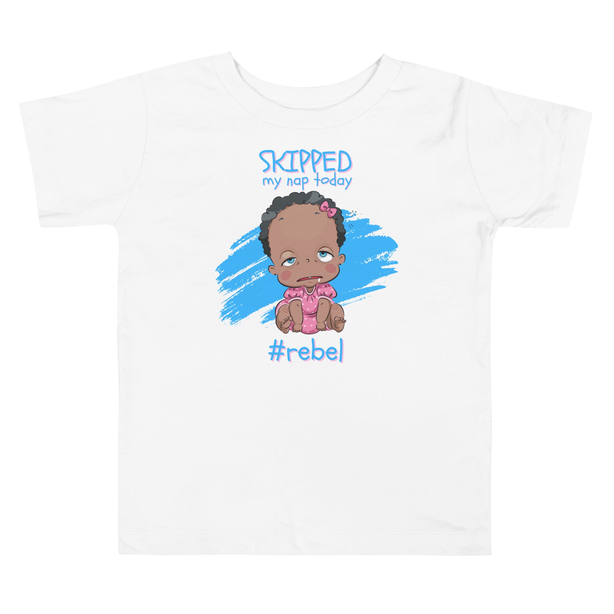 Toddler Short Sleeve Tee - #Rebel (White)