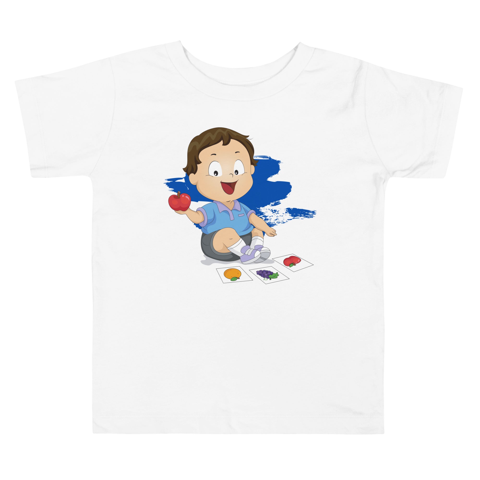 Camiseta de manga corta para niños pequeños - Apple (Blanco)