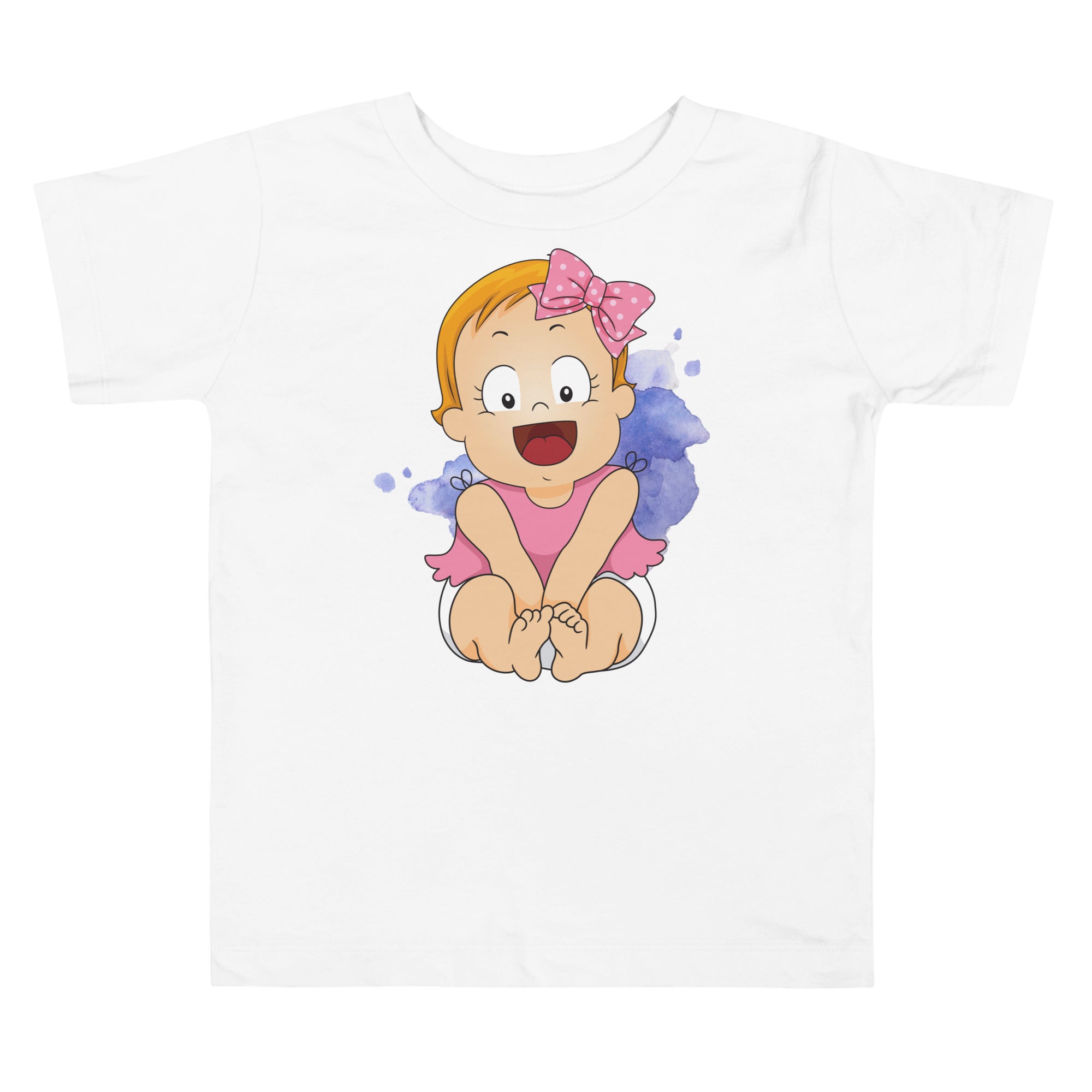 Camiseta de manga corta para niños pequeños - Cutie (Blanco)