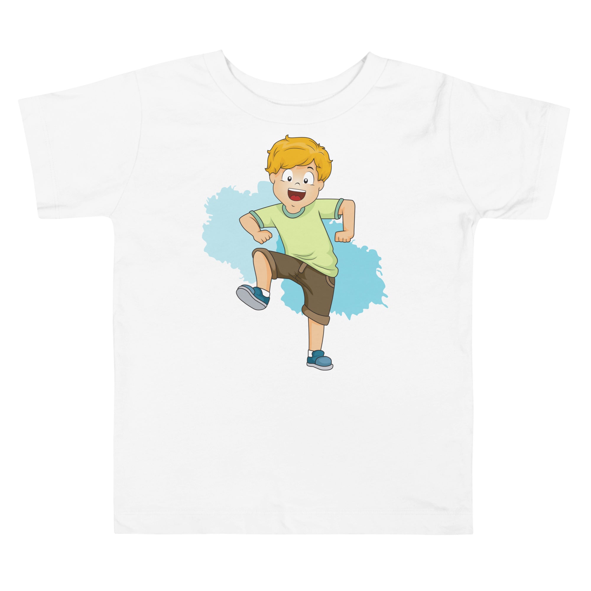 Camiseta de manga corta para niños pequeños - Danza (Blanco)