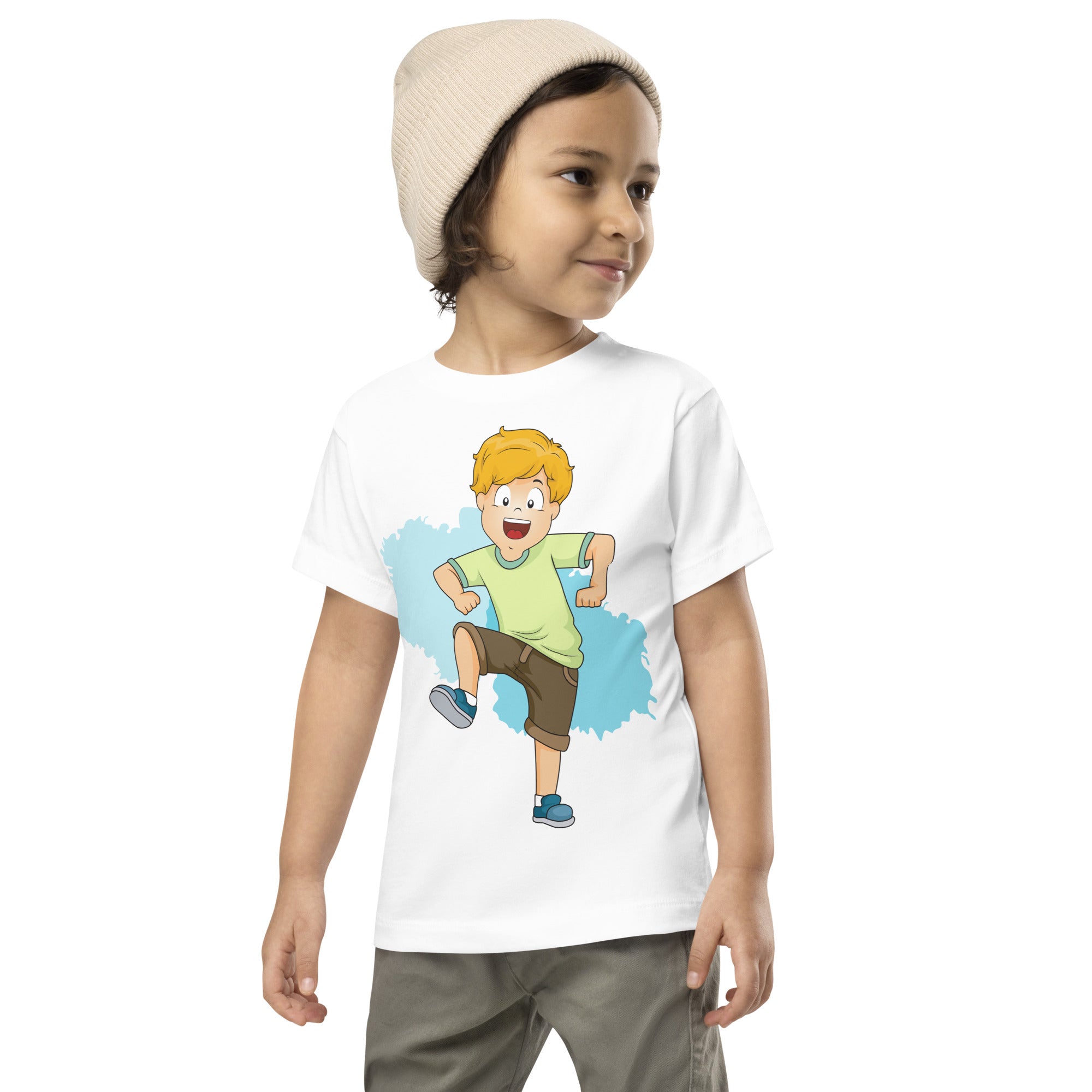 Toddler Short Sleeve Tee - Dance (White)