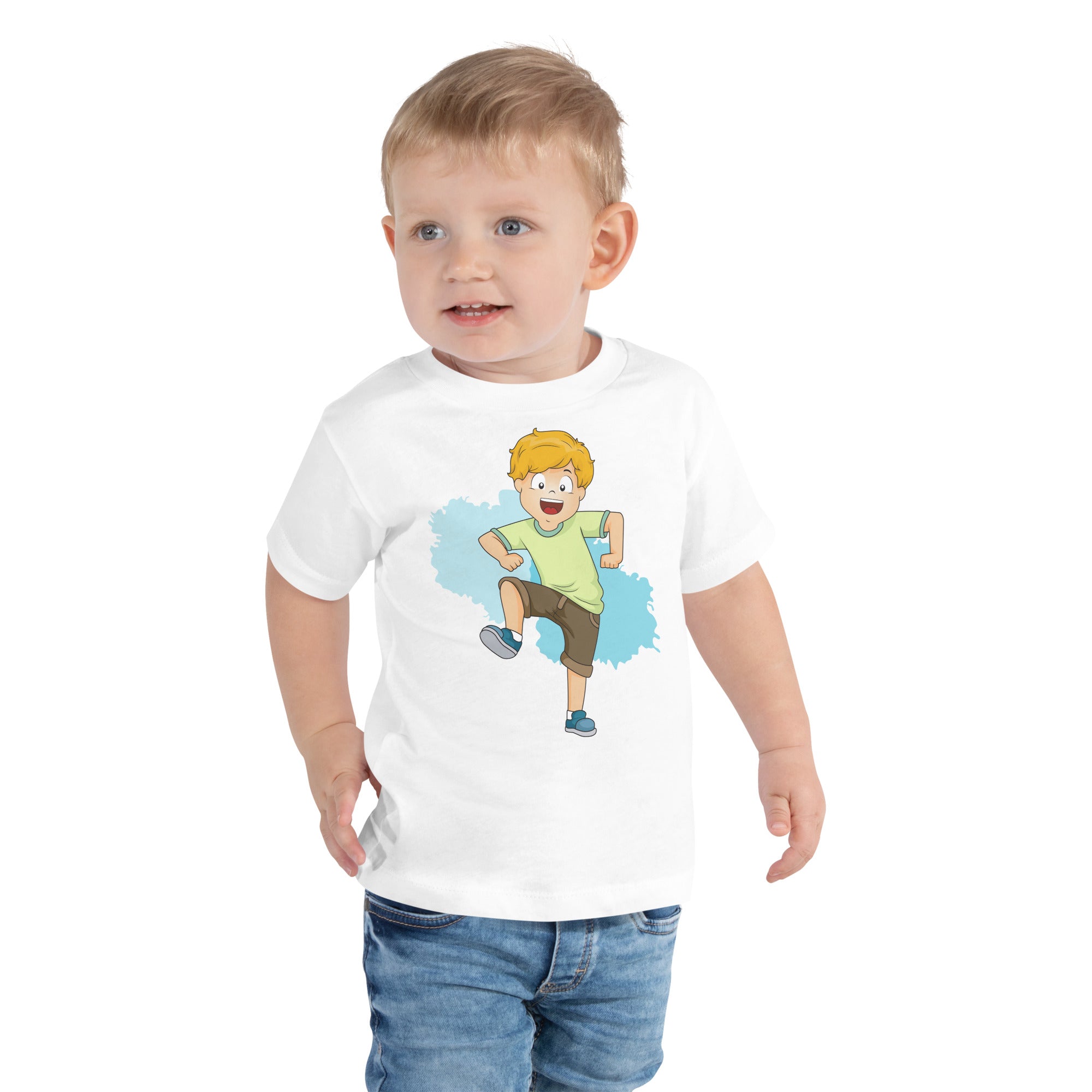 Toddler Short Sleeve Tee - Dance (White)