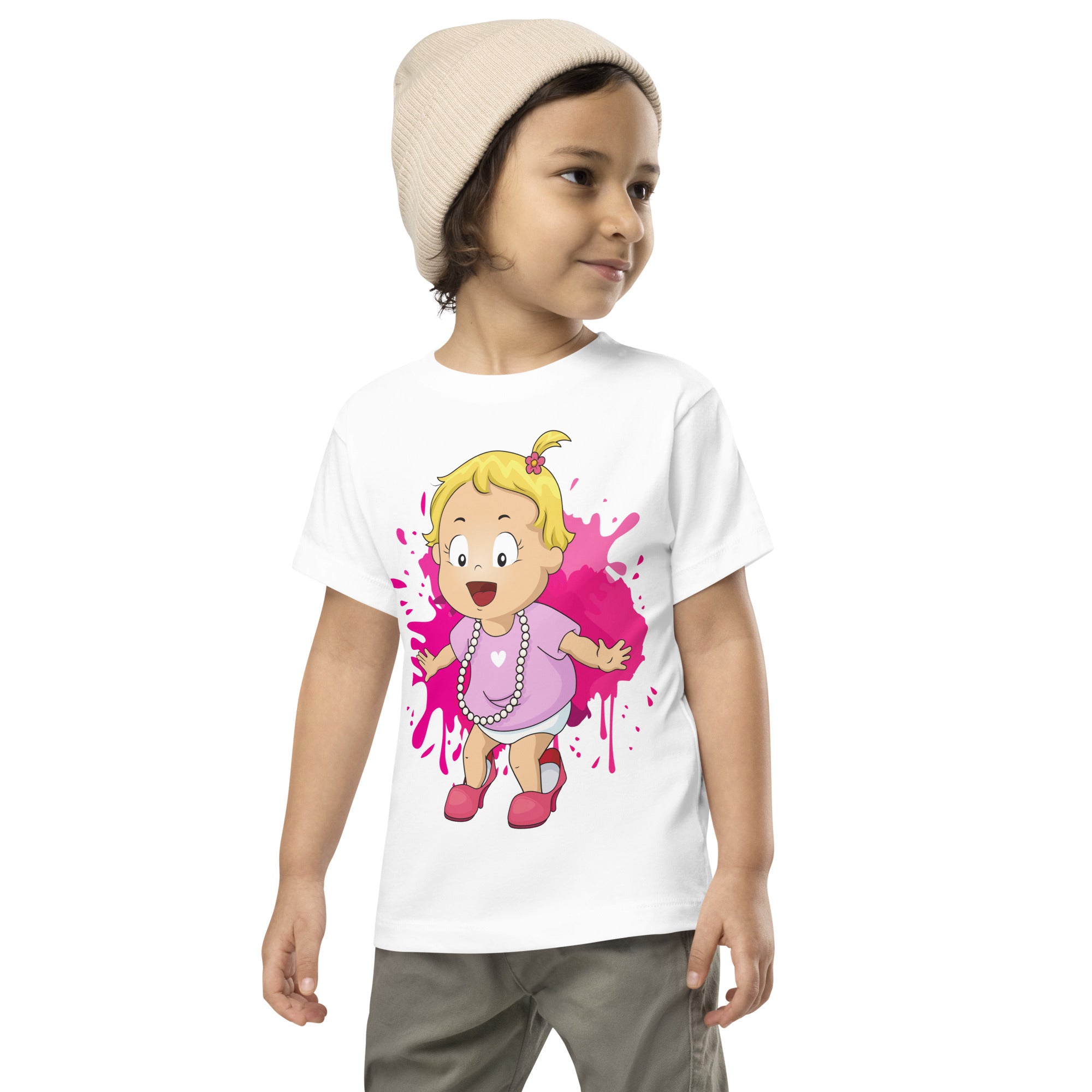 Toddler Short Sleeve Tee - Dress-Up (White)