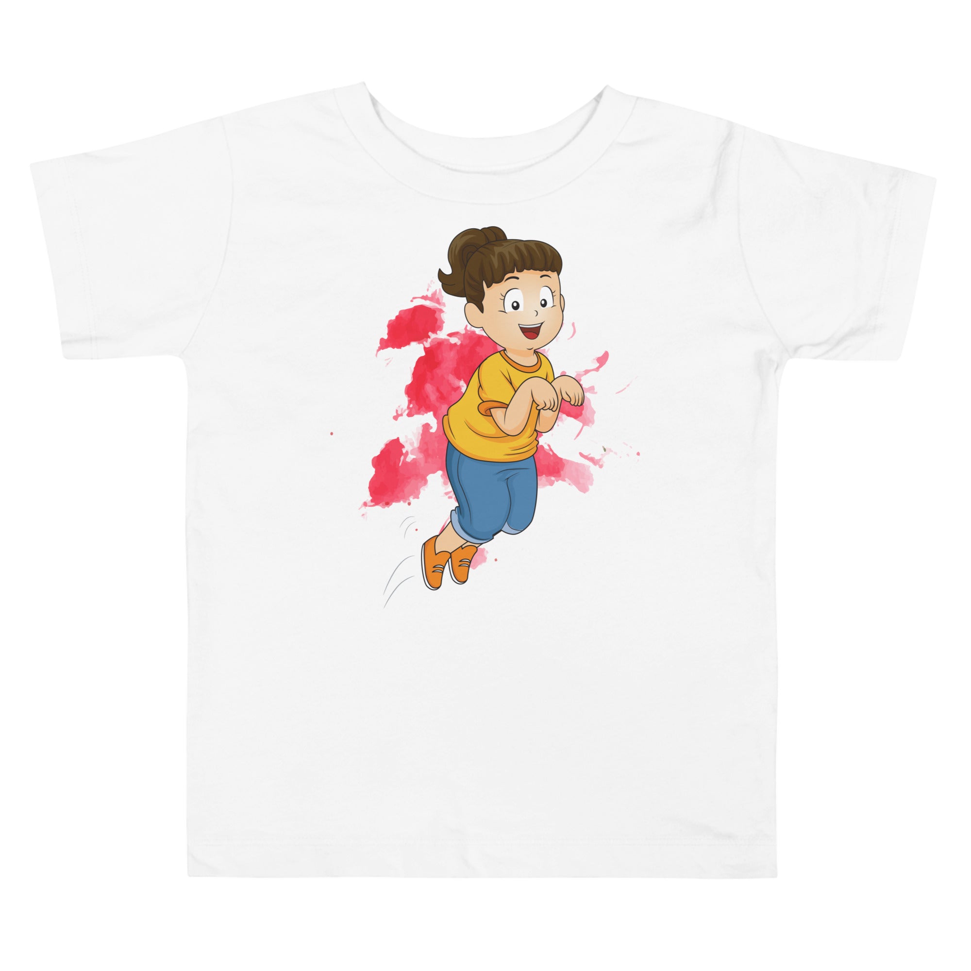 Camiseta de manga corta para niños pequeños - Hop (Blanco)