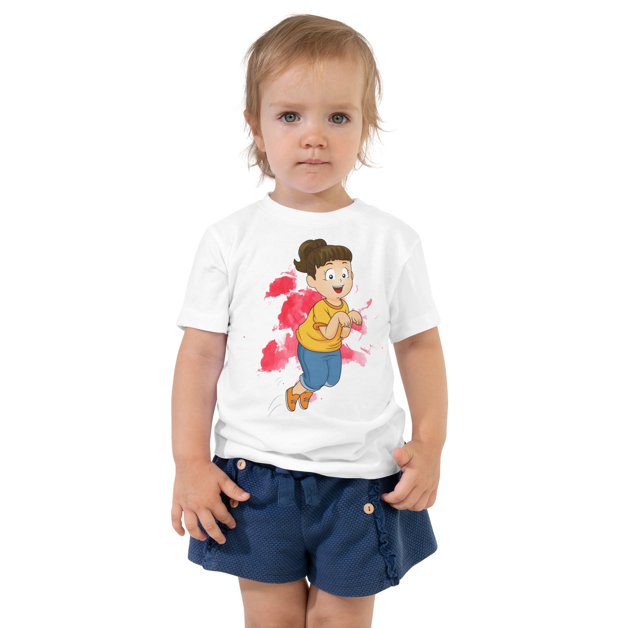 Toddler Short Sleeve Tee - Hop (White)