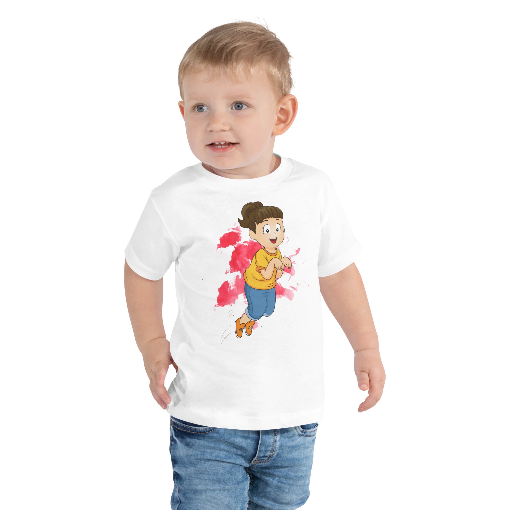 Toddler Short Sleeve Tee - Hop (White)