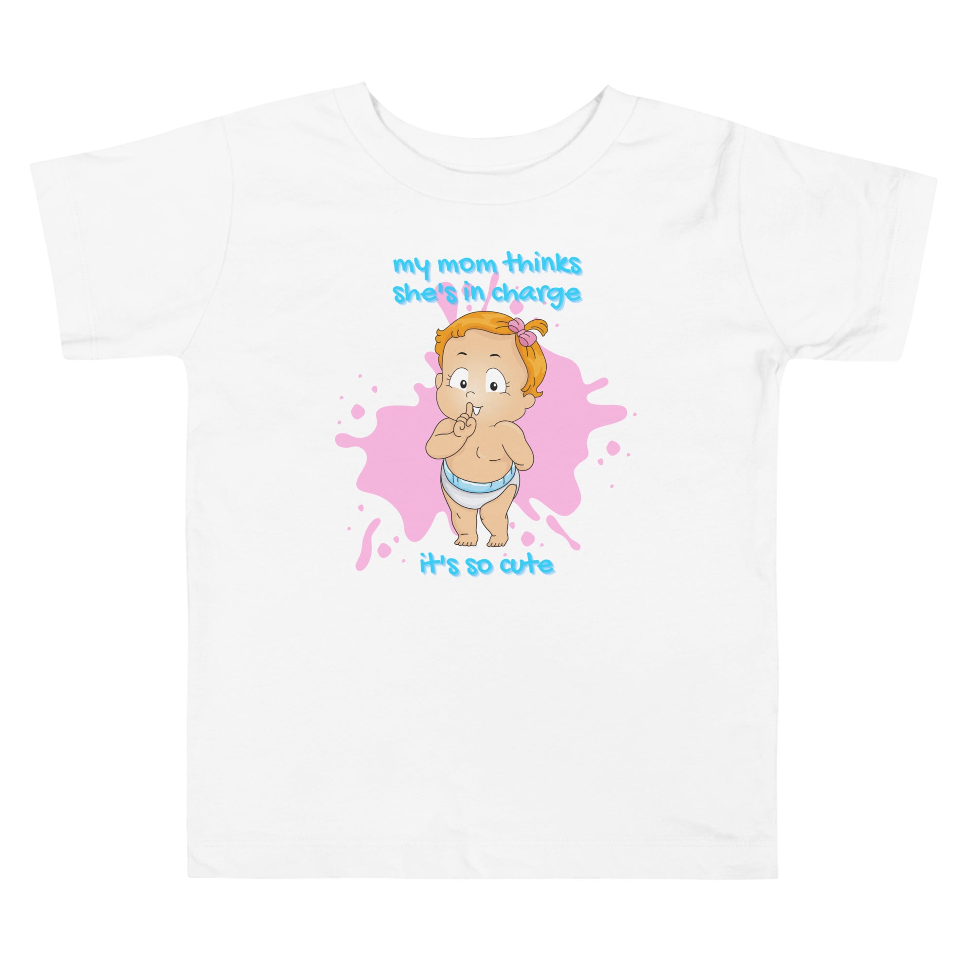 Toddler Short Sleeve Tee - In Charge (White)