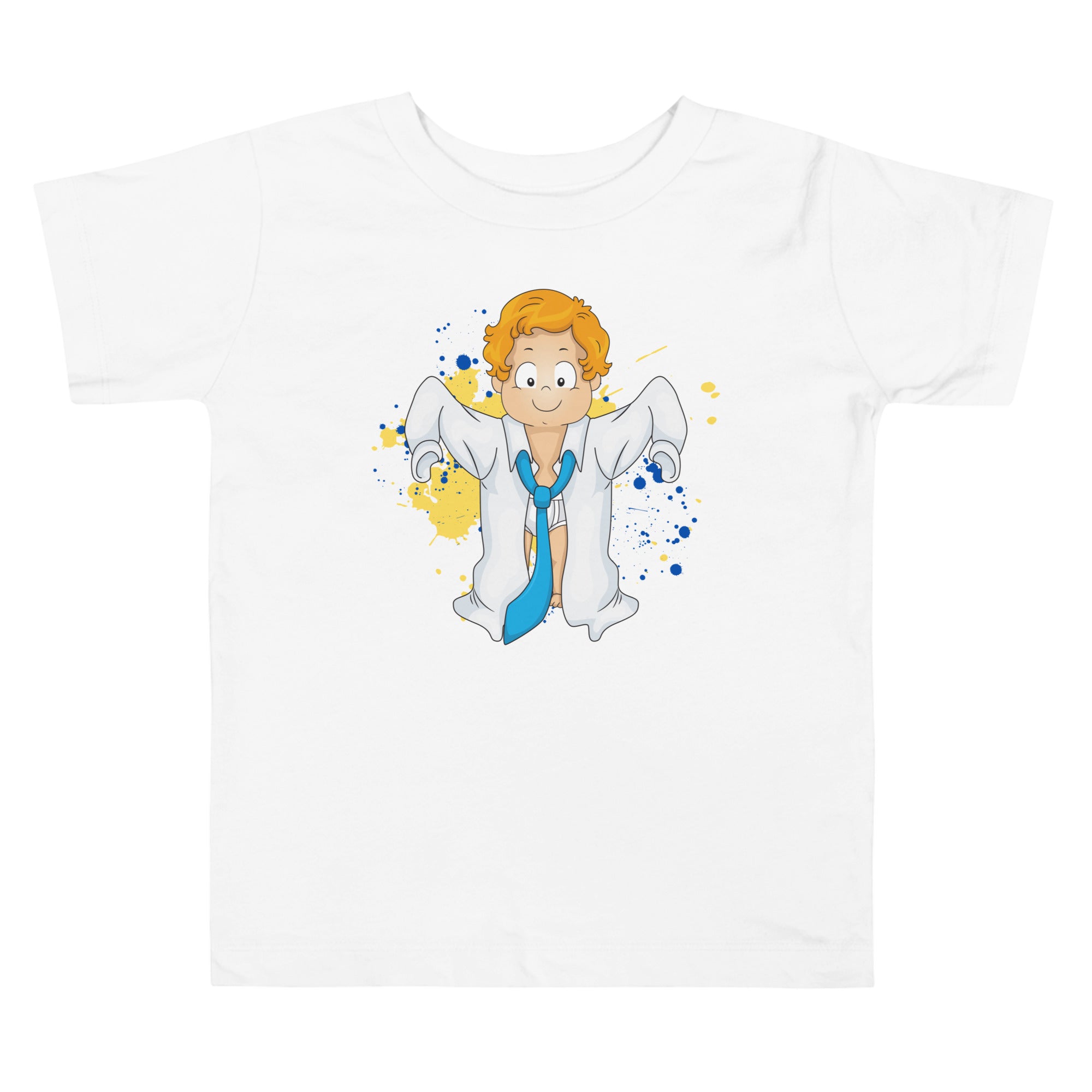 Camiseta de manga corta para niños pequeños - Just Like Dad (Blanco)