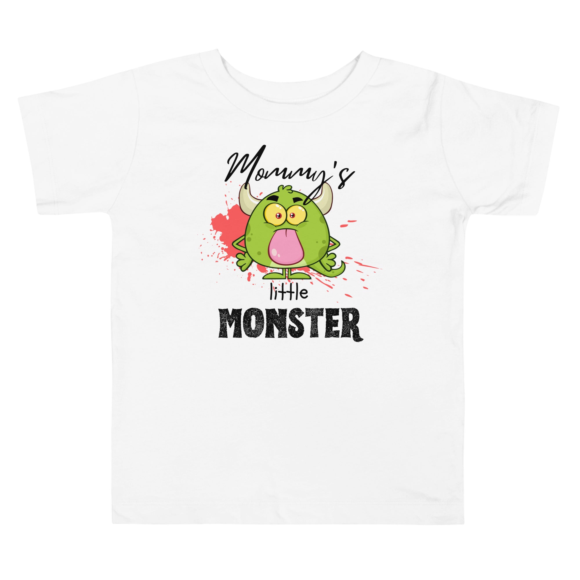 Camiseta de manga corta para niños pequeños - Little Monster (Blanco)