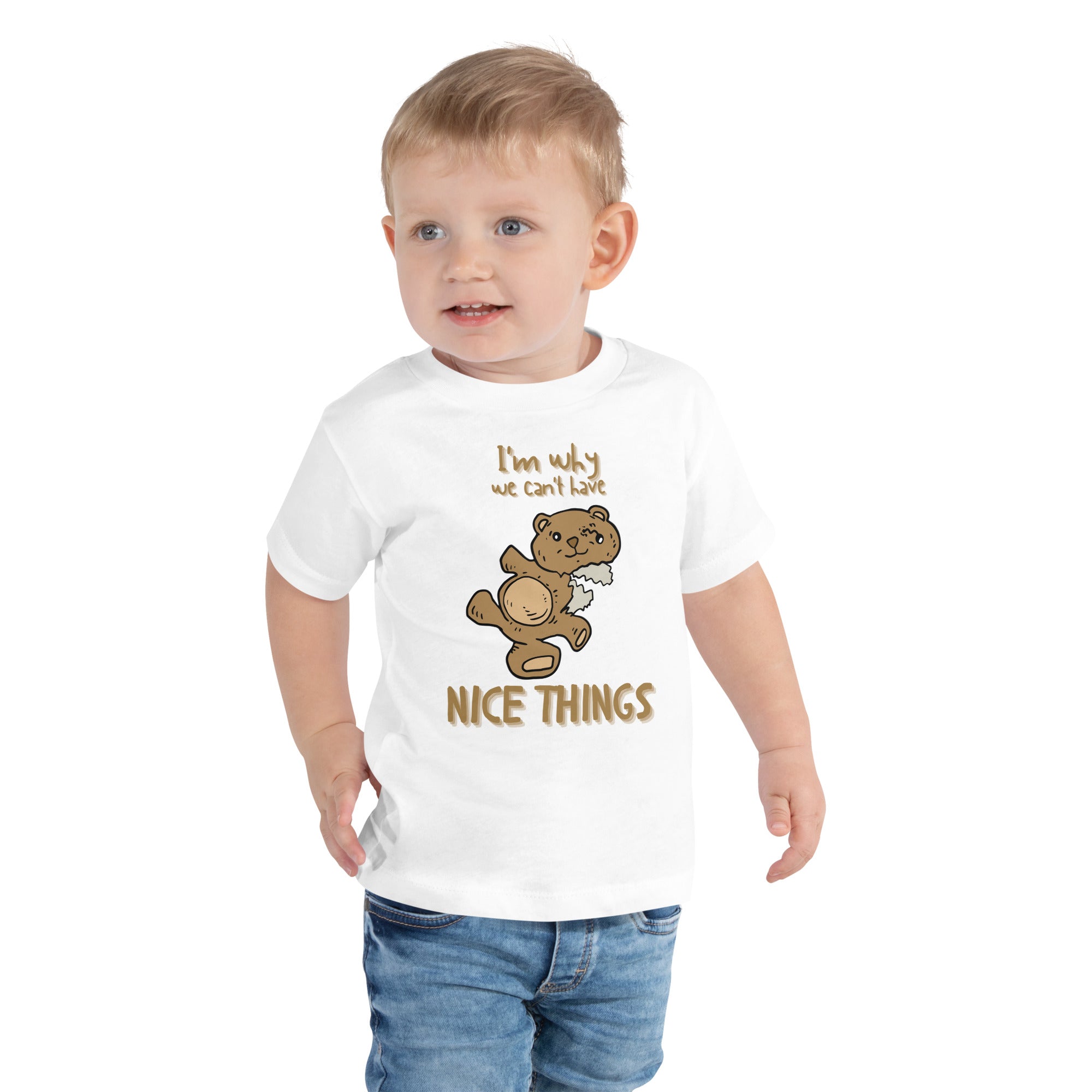 Toddler Short Sleeve Tee - Nice Things (White)