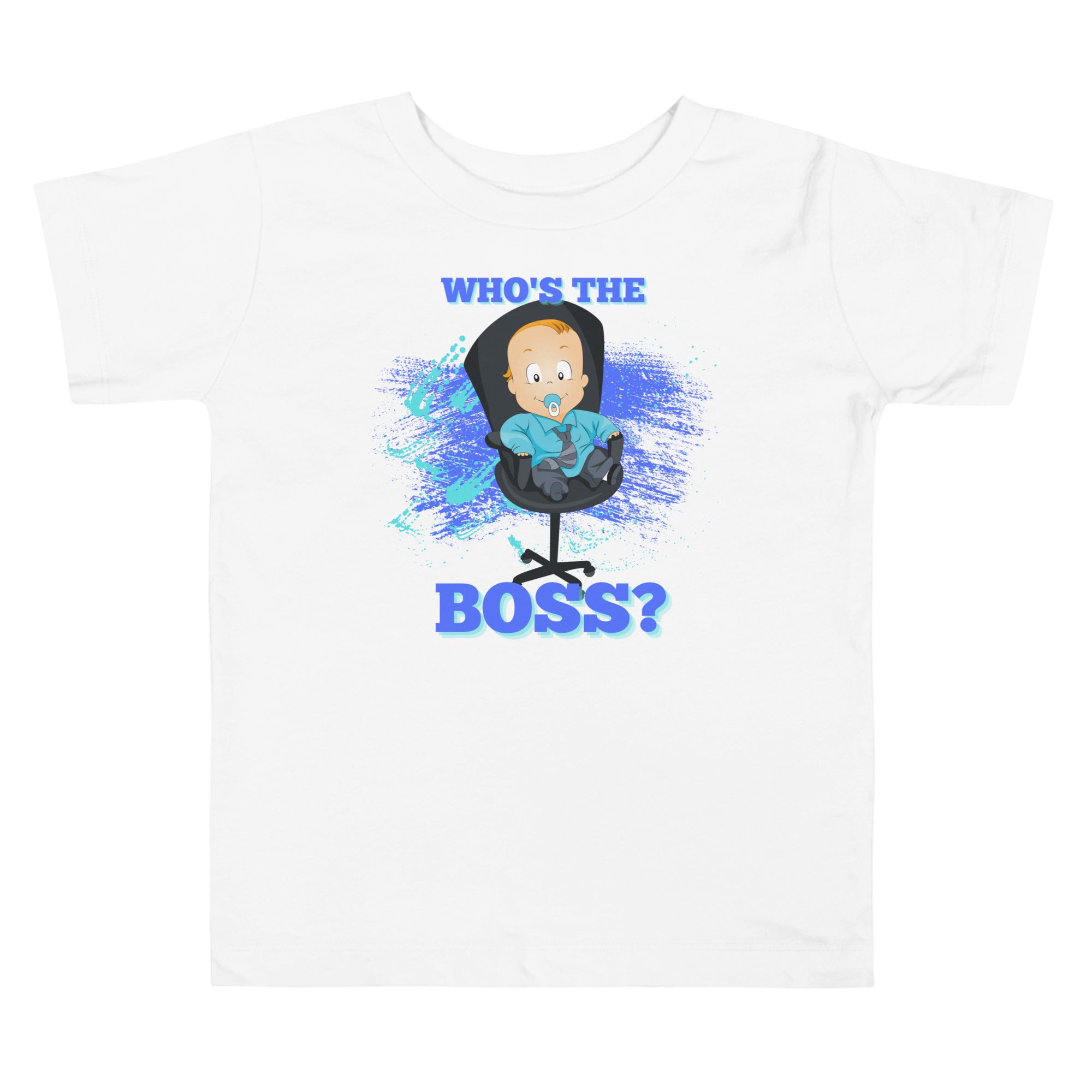 Toddler Short Sleeve Tee - The Boss (White)
