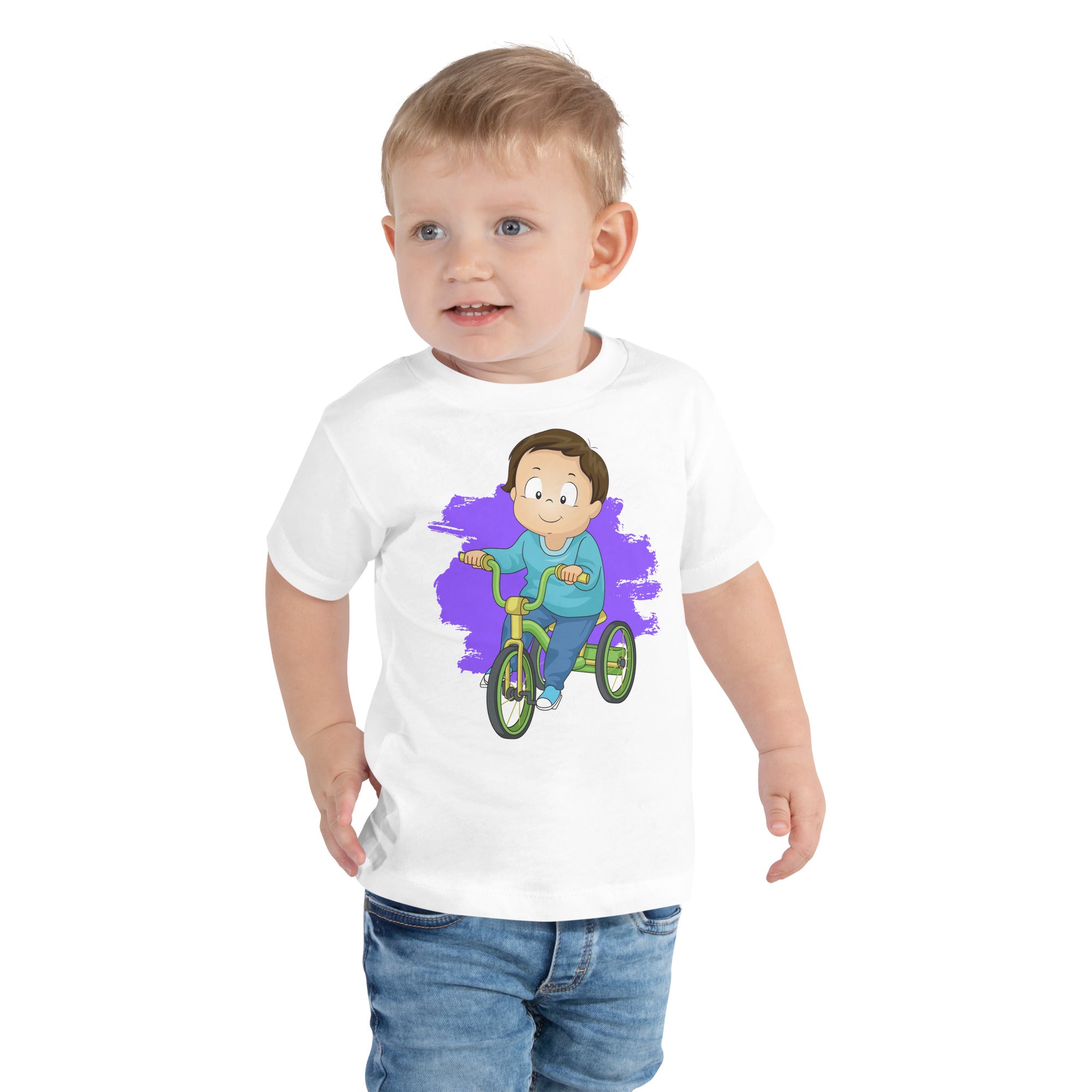 Toddler Short Sleeve Tee - Trike (White)