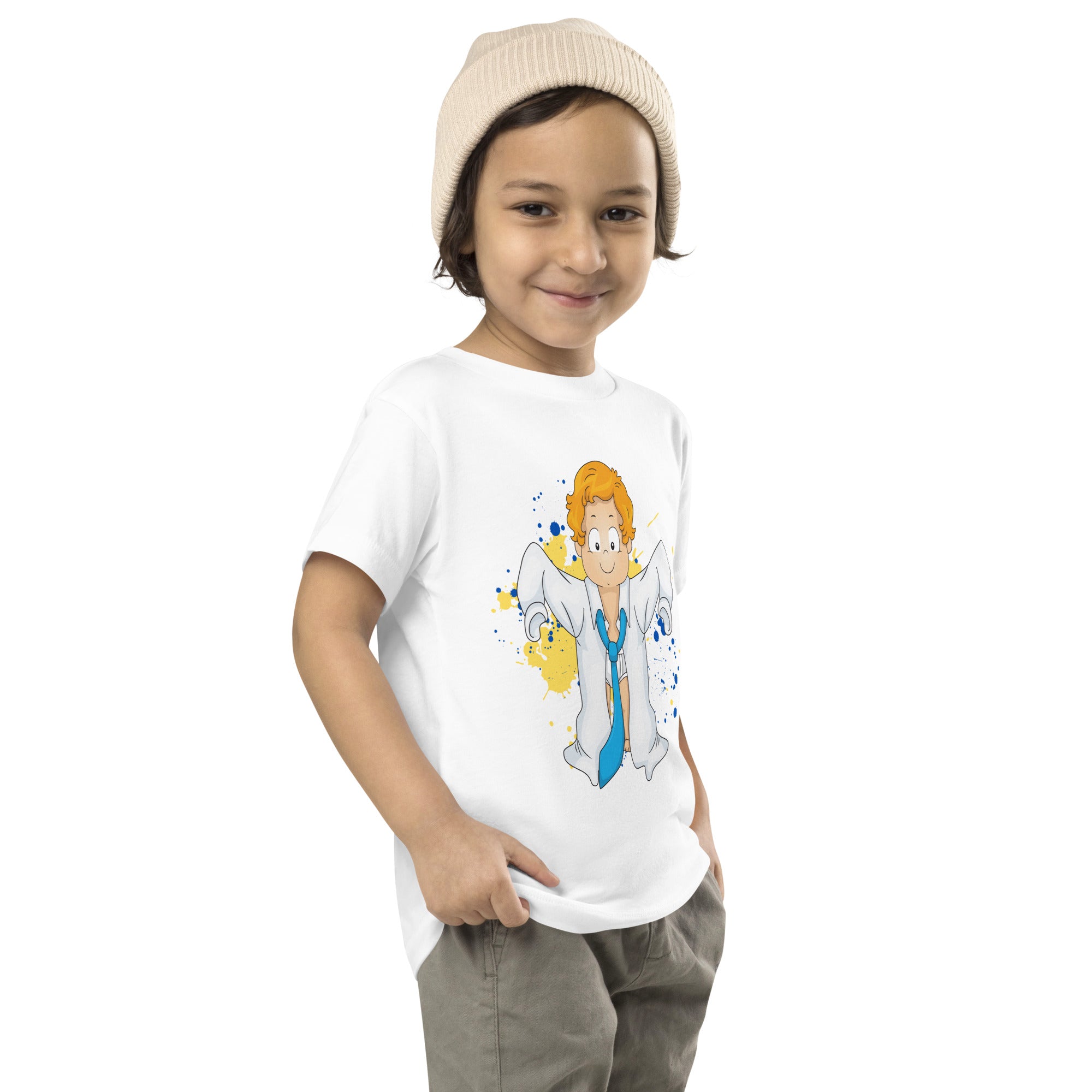 Toddler Short Sleeve Tee - Just Like Dad (White)