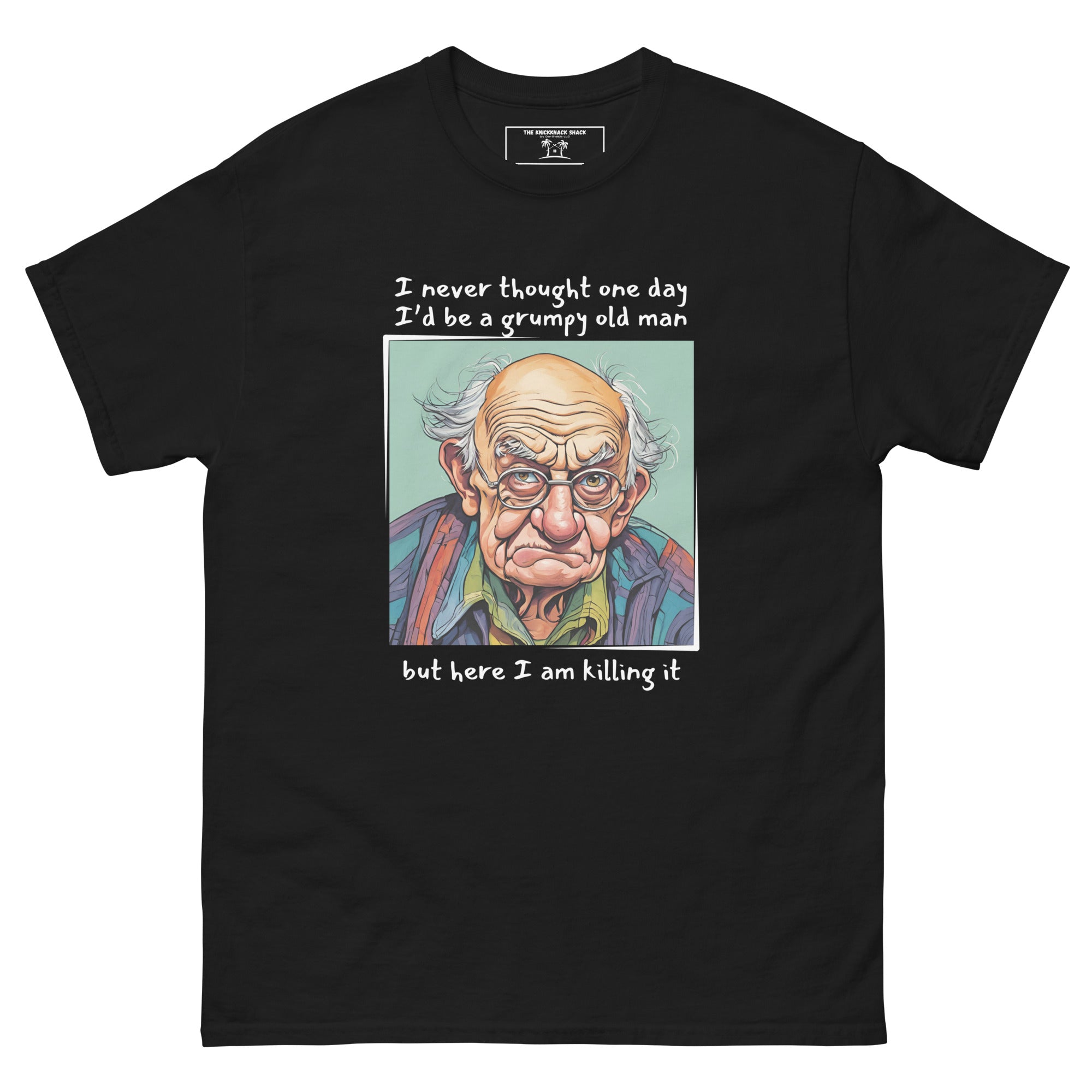 Classic Tee - Grumpy Old Man (Dark Colors)