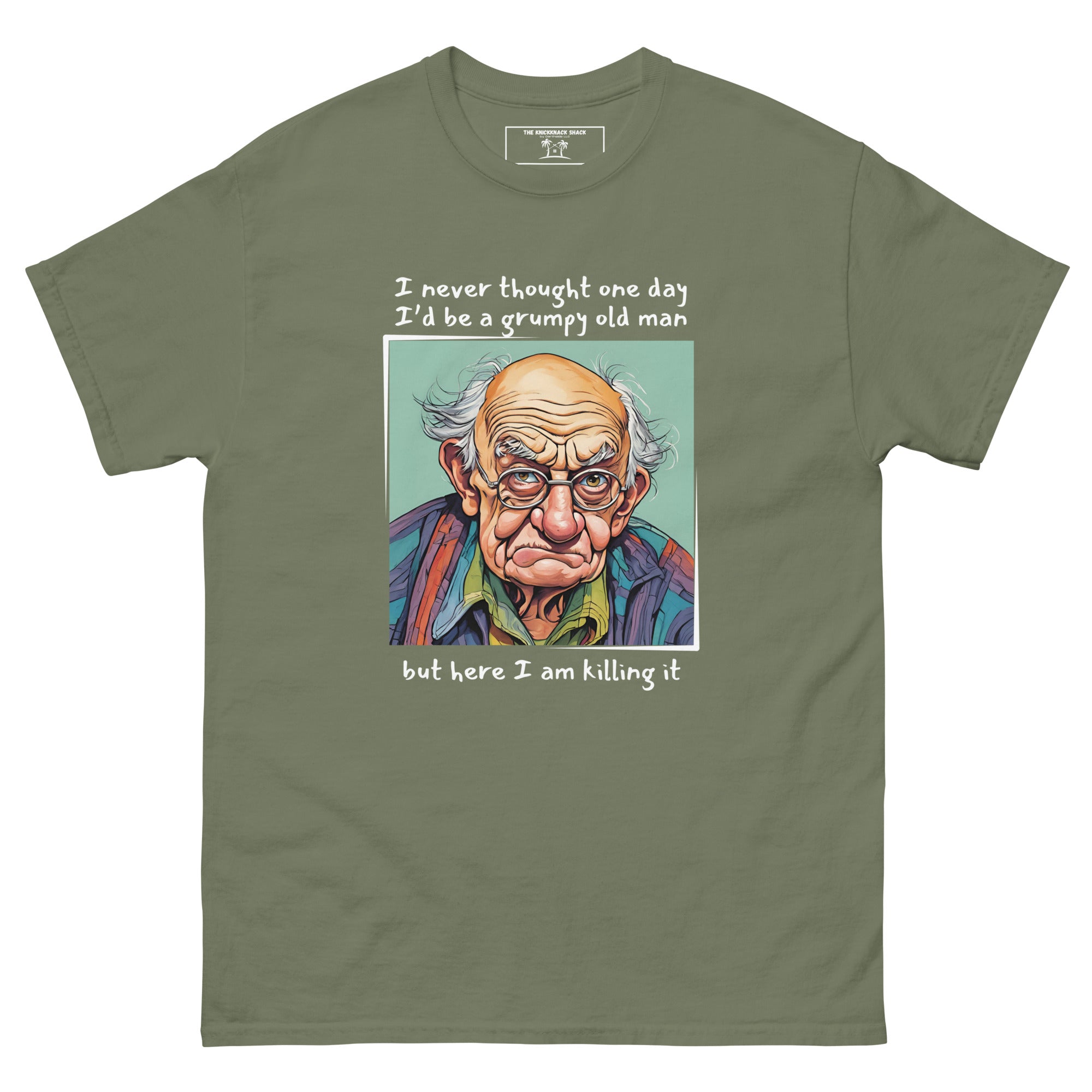 Classic Tee - Grumpy Old Man (Dark Colors)