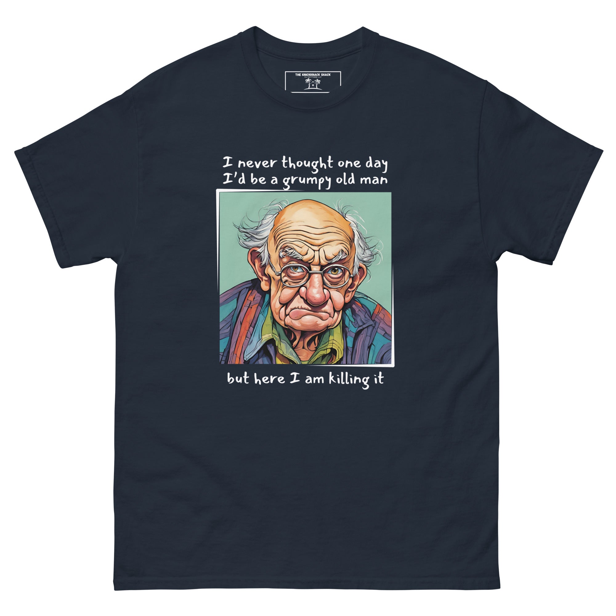 Classic Tee - Grumpy Old Man (Dark Colors)