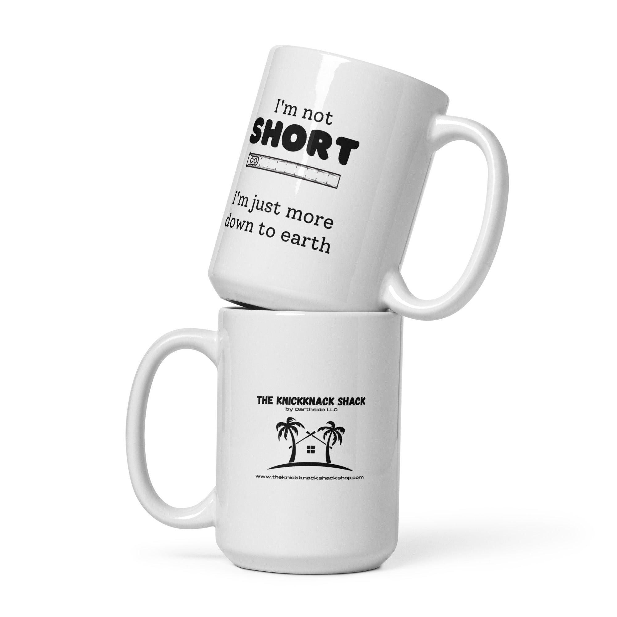 White Glossy Mug - Not Short (L-Handed)