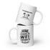 Tasse blanche brillante - WiFi (main droite)