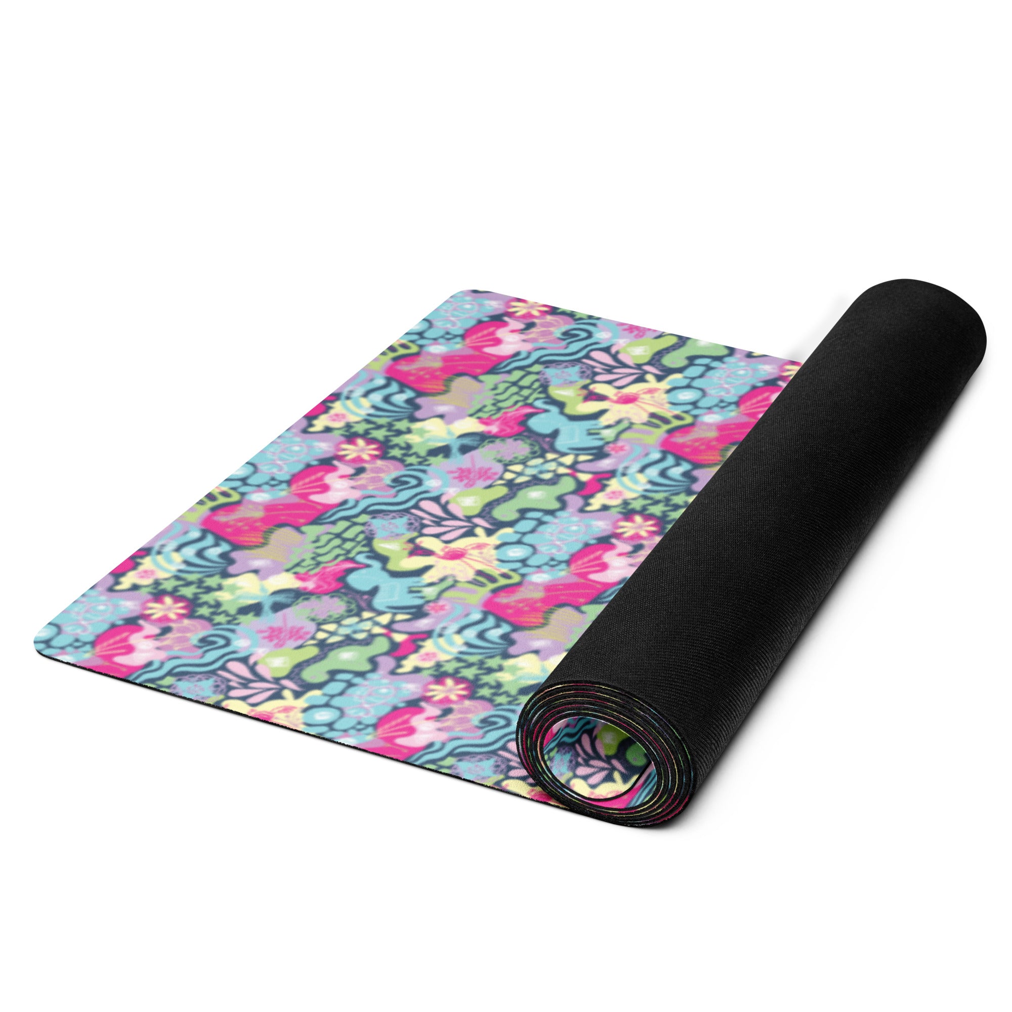 3mm Yoga Mat with Carrying Strap - Doodle Me This