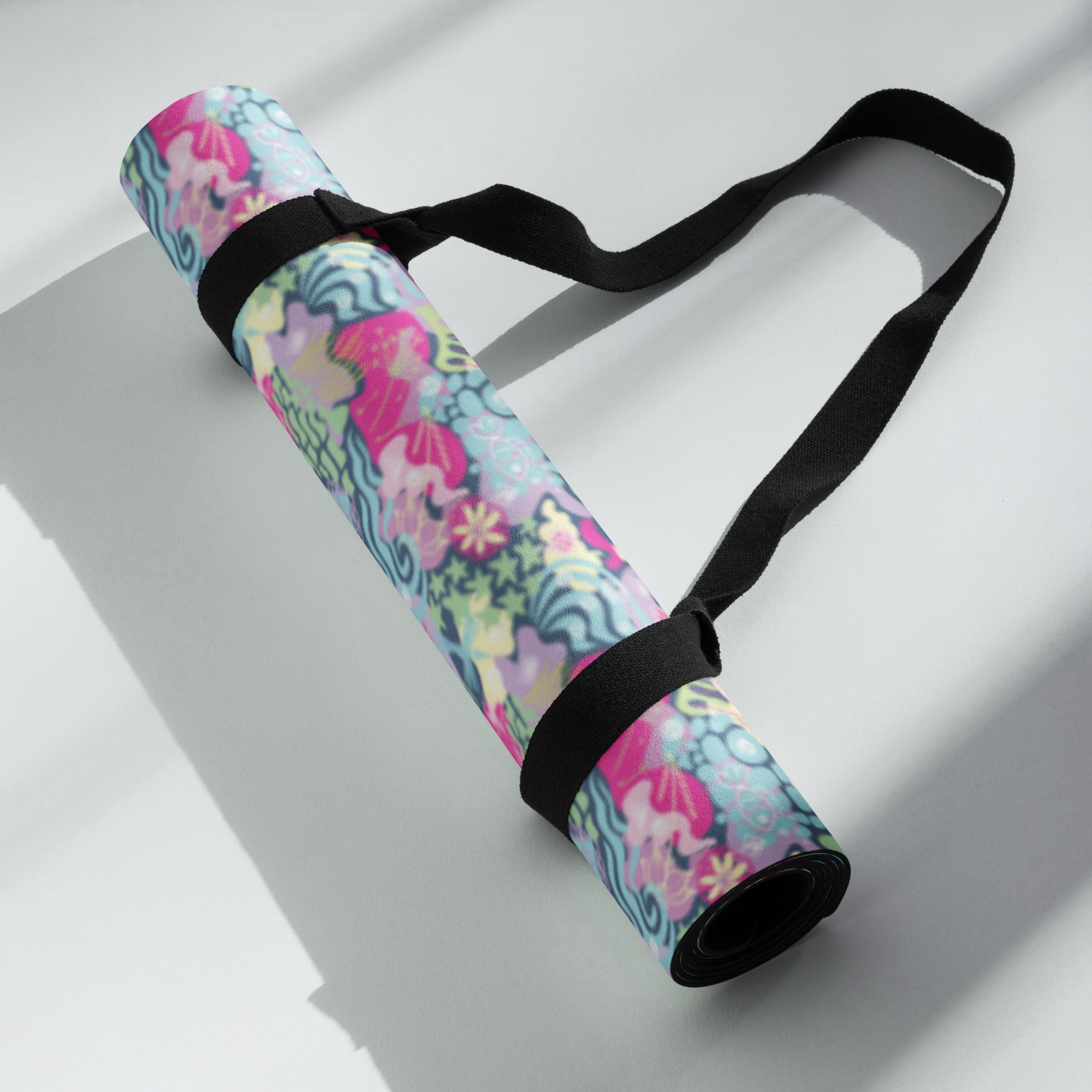 3mm Yoga Mat with Carrying Strap - Doodle Me This