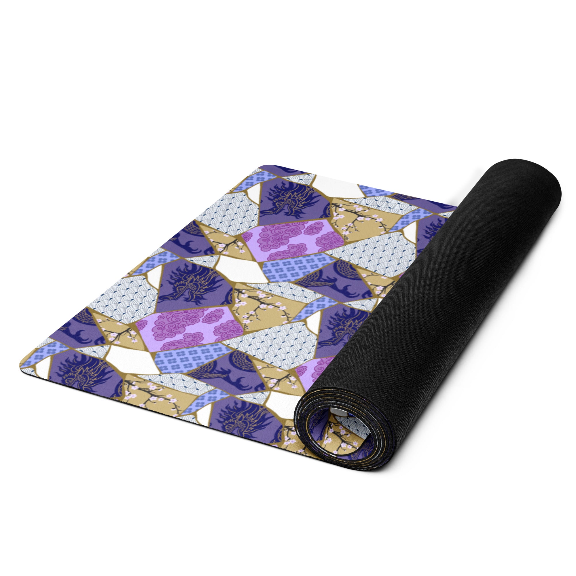 3mm Yoga Mat with Carrying Strap - Scraps of Silk