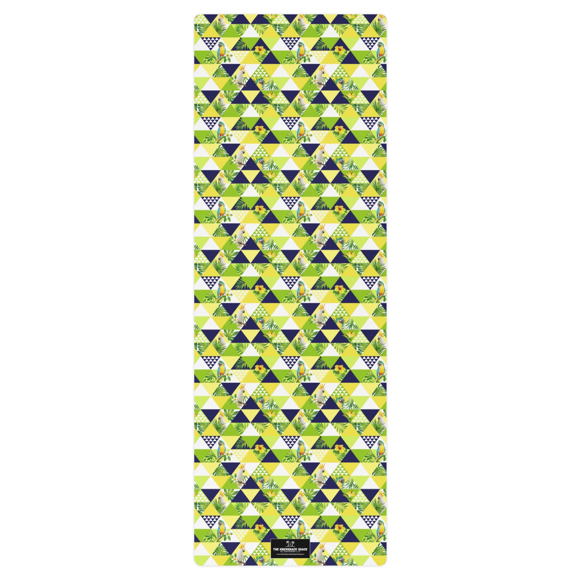 3mm Yoga Mat with Carrying Strap - Tropical Triangles